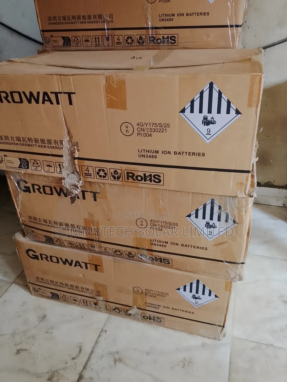 14.3kwh Growatt Luthiun Ion Battery 48v