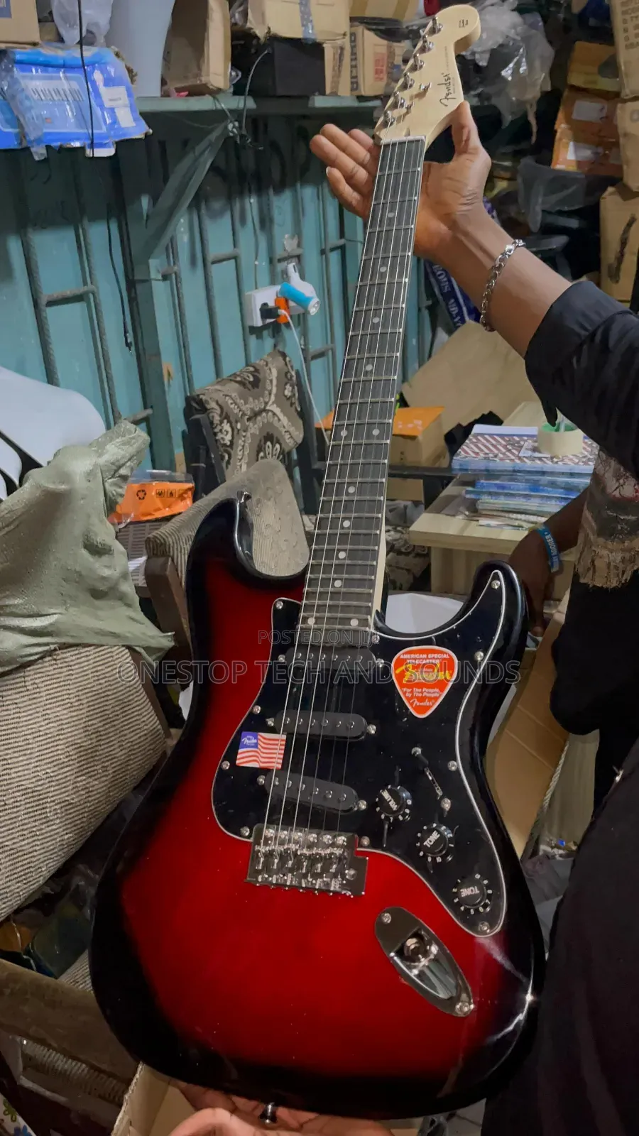 Fender Stratocaster Electric Guitar – Crimson Red Burst