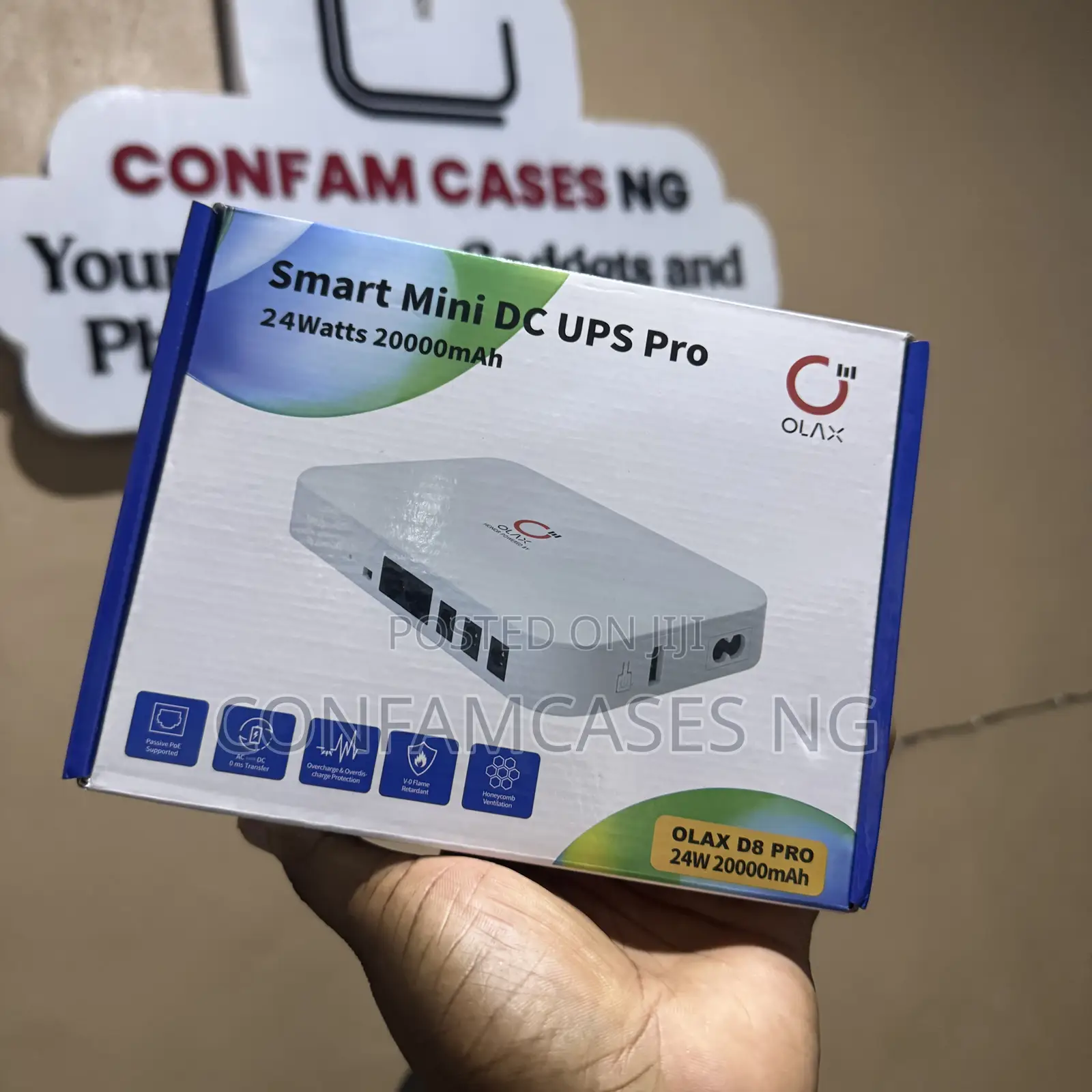 Olax Smart Mini Dc Ups 24w 20000mah Router Wifi Power Bank Powerbank