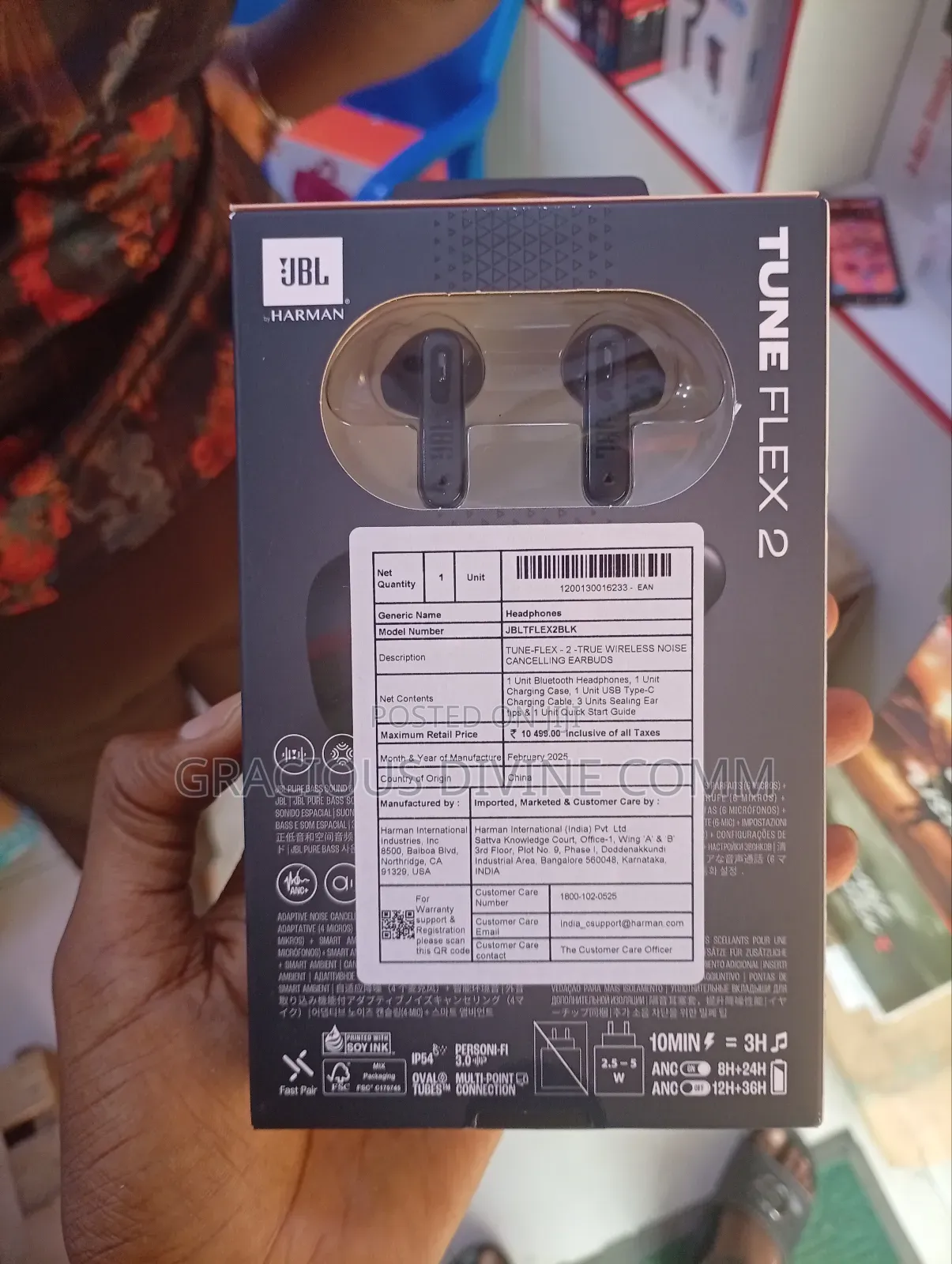 JBL Tune Flex 2 True Wireless Anc Earbuds