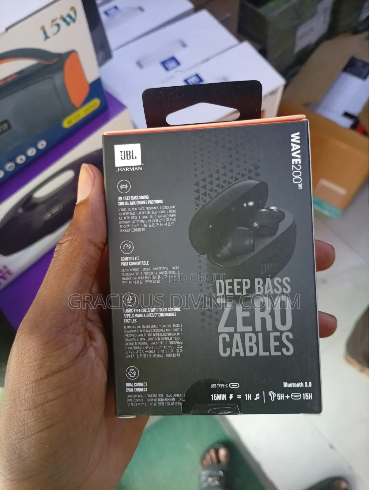 JBL Wave 200tws True Wireless Earbuds Deep Bass