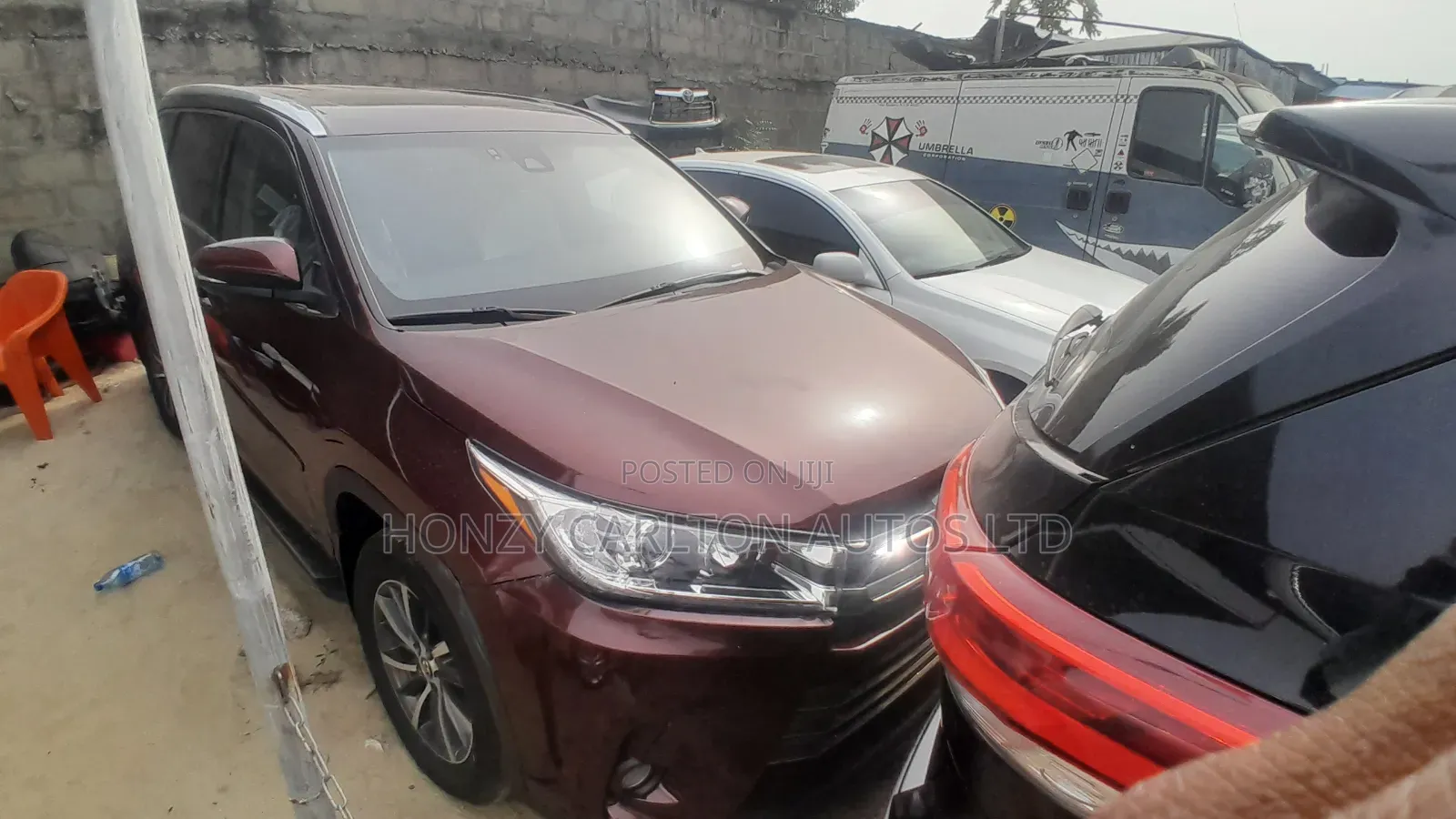 Toyota Highlander Limited 4x2 V6 (3.5L 6cyl 8A) 2017 Red