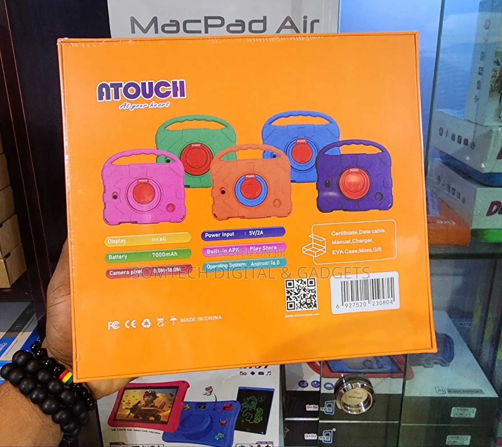Children's Educational Tablet Atouch Kc66 Plus 12gb 256gb 7000mah