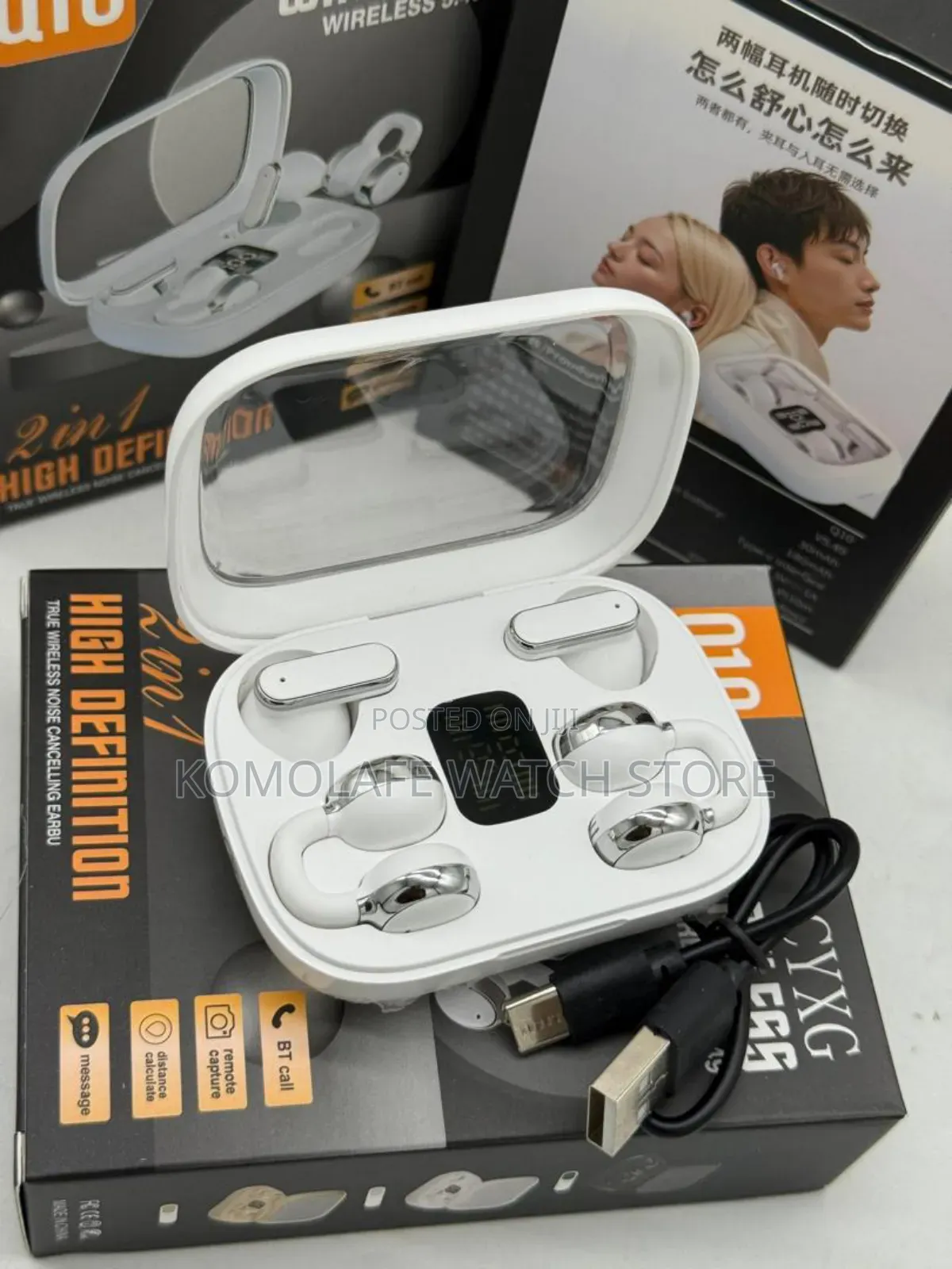 2 in 1 Open Ear Pods Qya