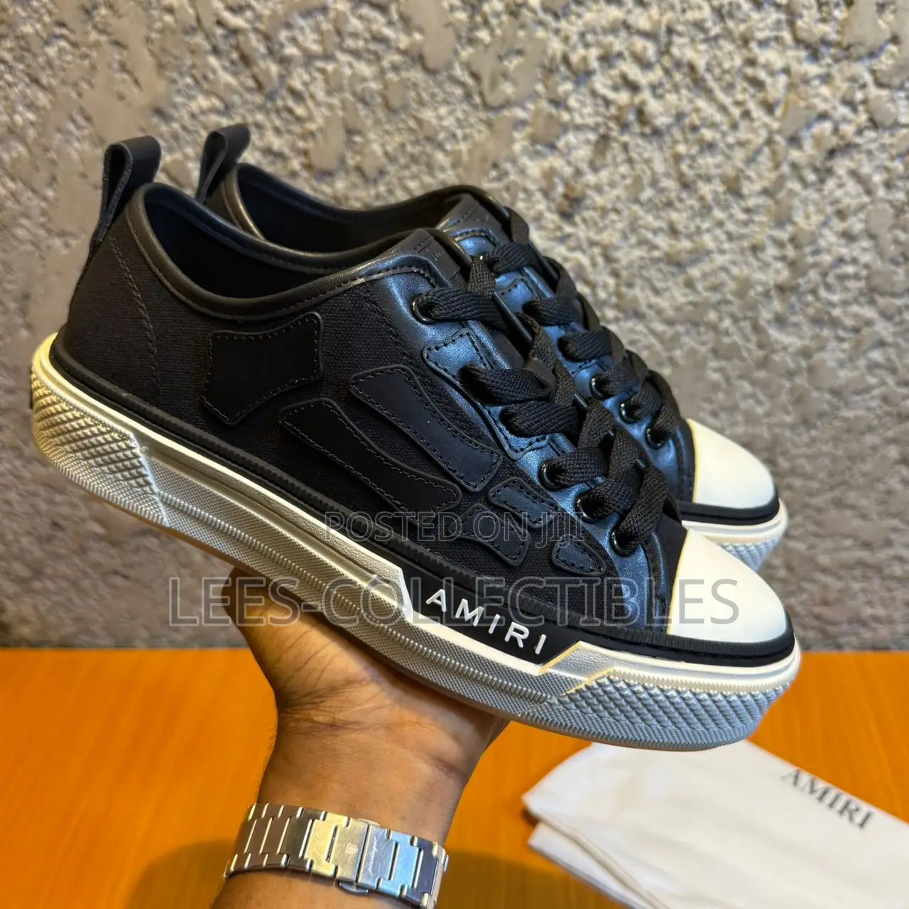 Best Quality Amiri Pacific Bone Low Top Sneakers
