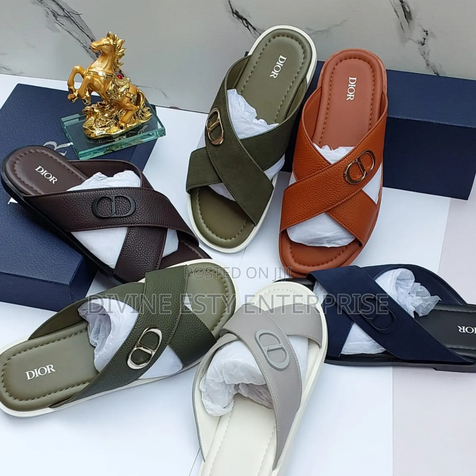 Luxe Slip- On Sandals