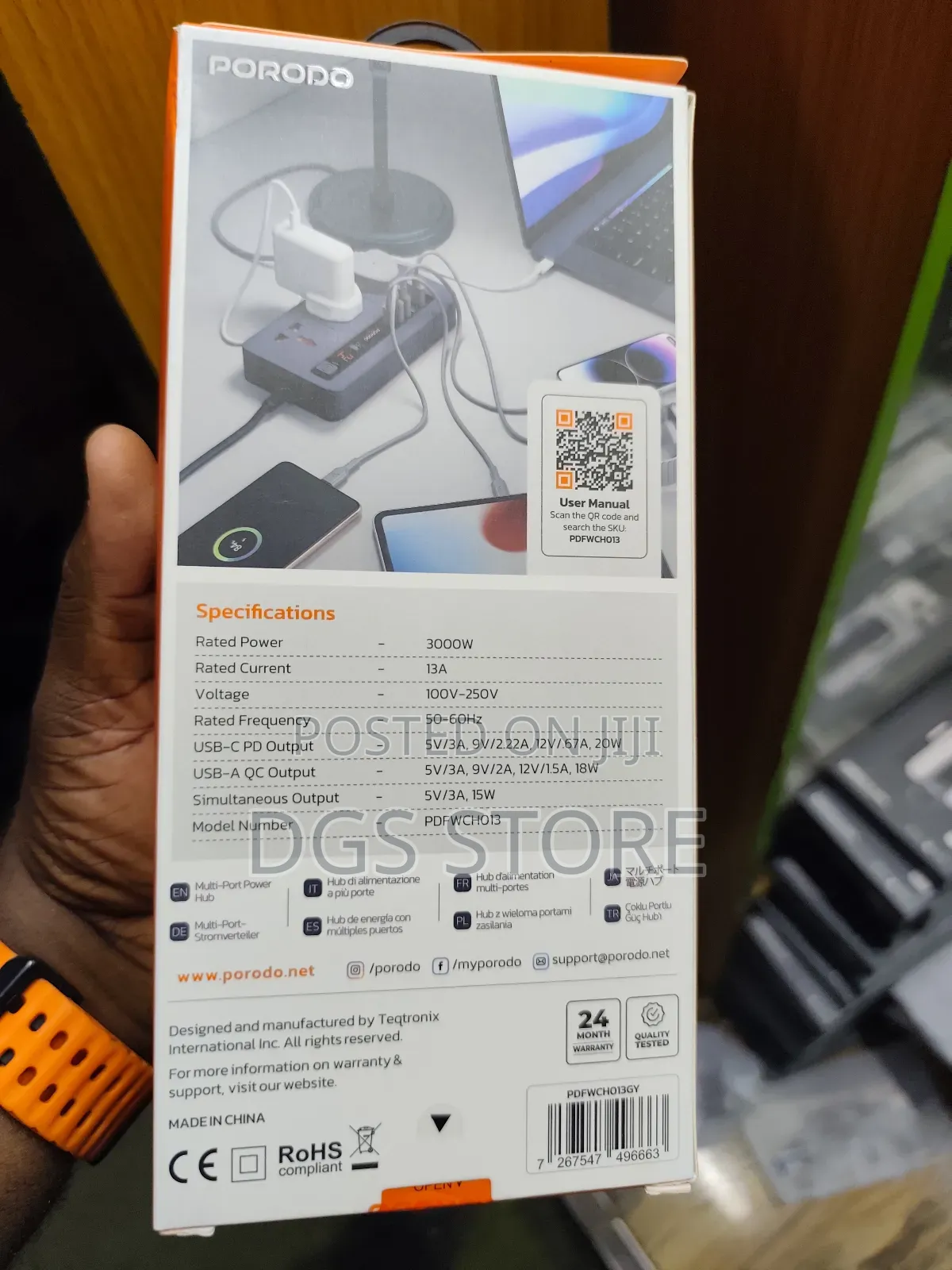 Porodo Pd 20w Multi Port Power Hub 4 Usb a/ Usb C