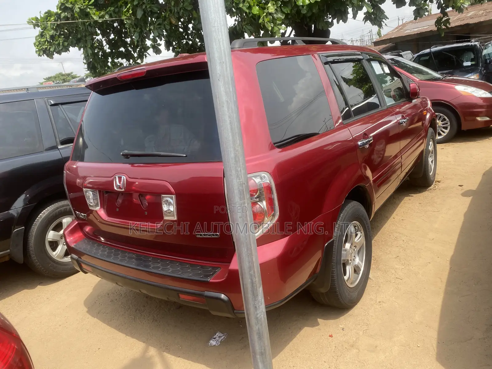Honda Pilot EX-L 4x4 (3.5L 6cyl 5A) 2006 Red