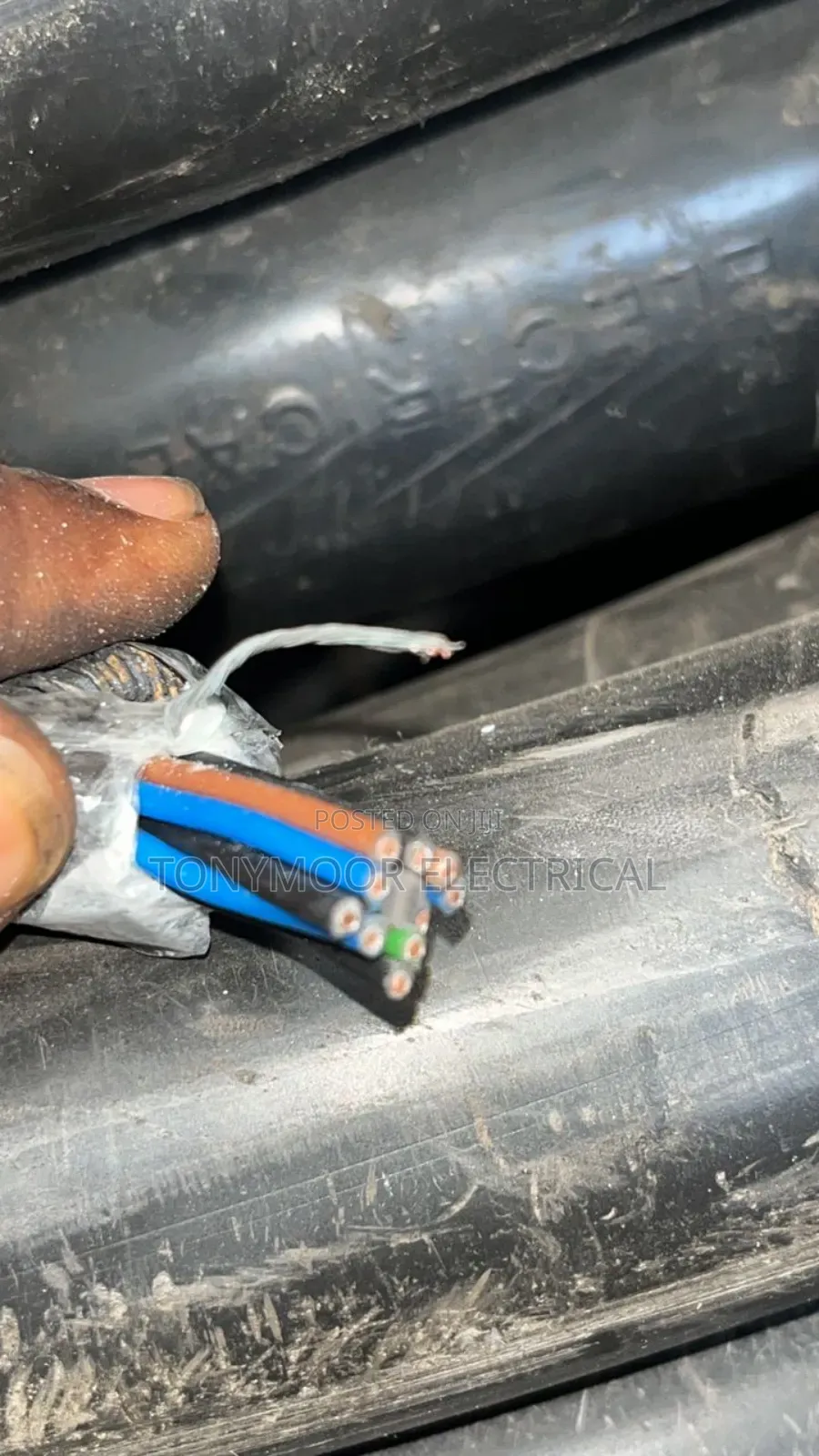 5pair 1mm Armoured Cable (Blue)