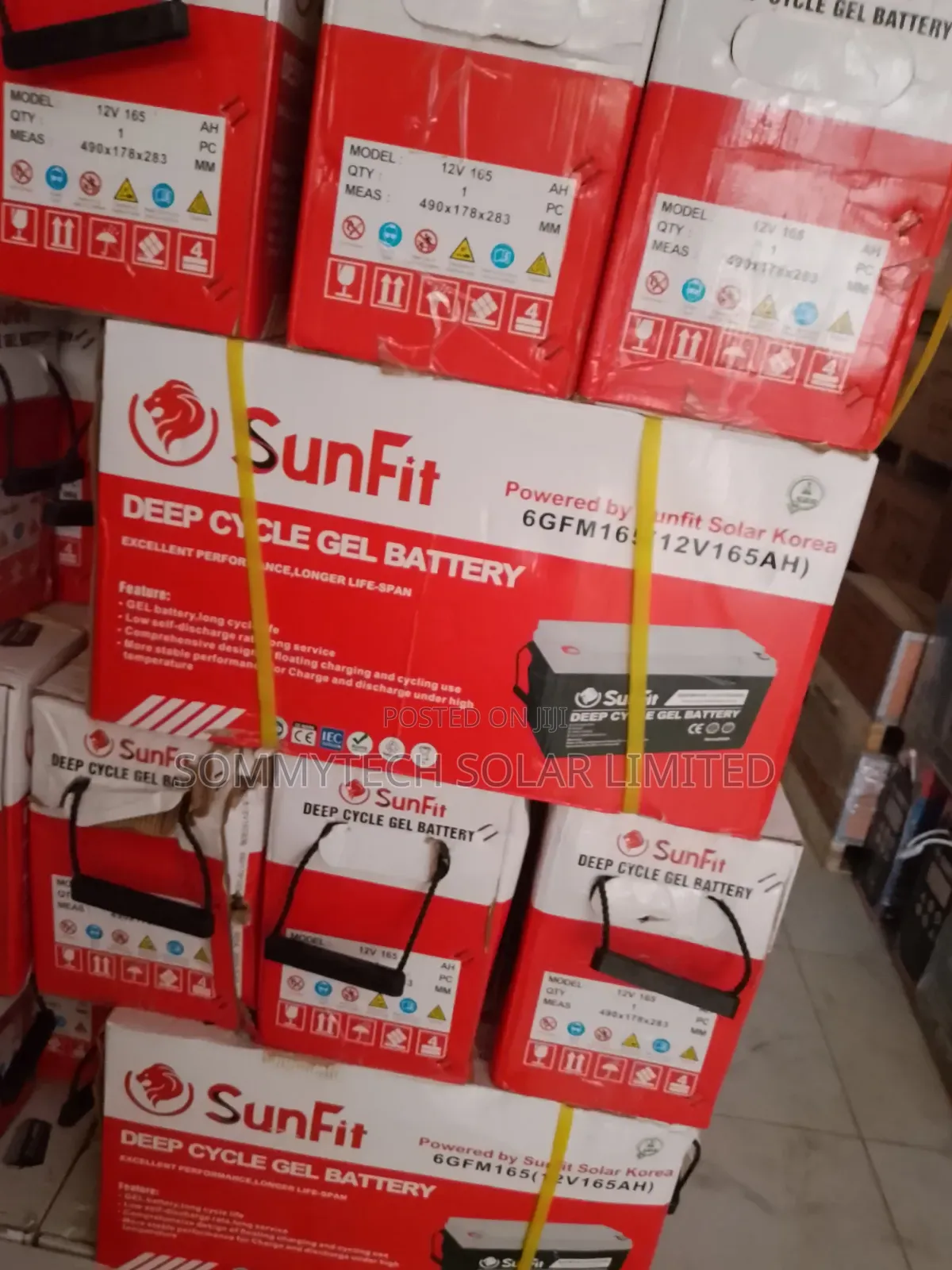 165ah Sunfit Gel Battery