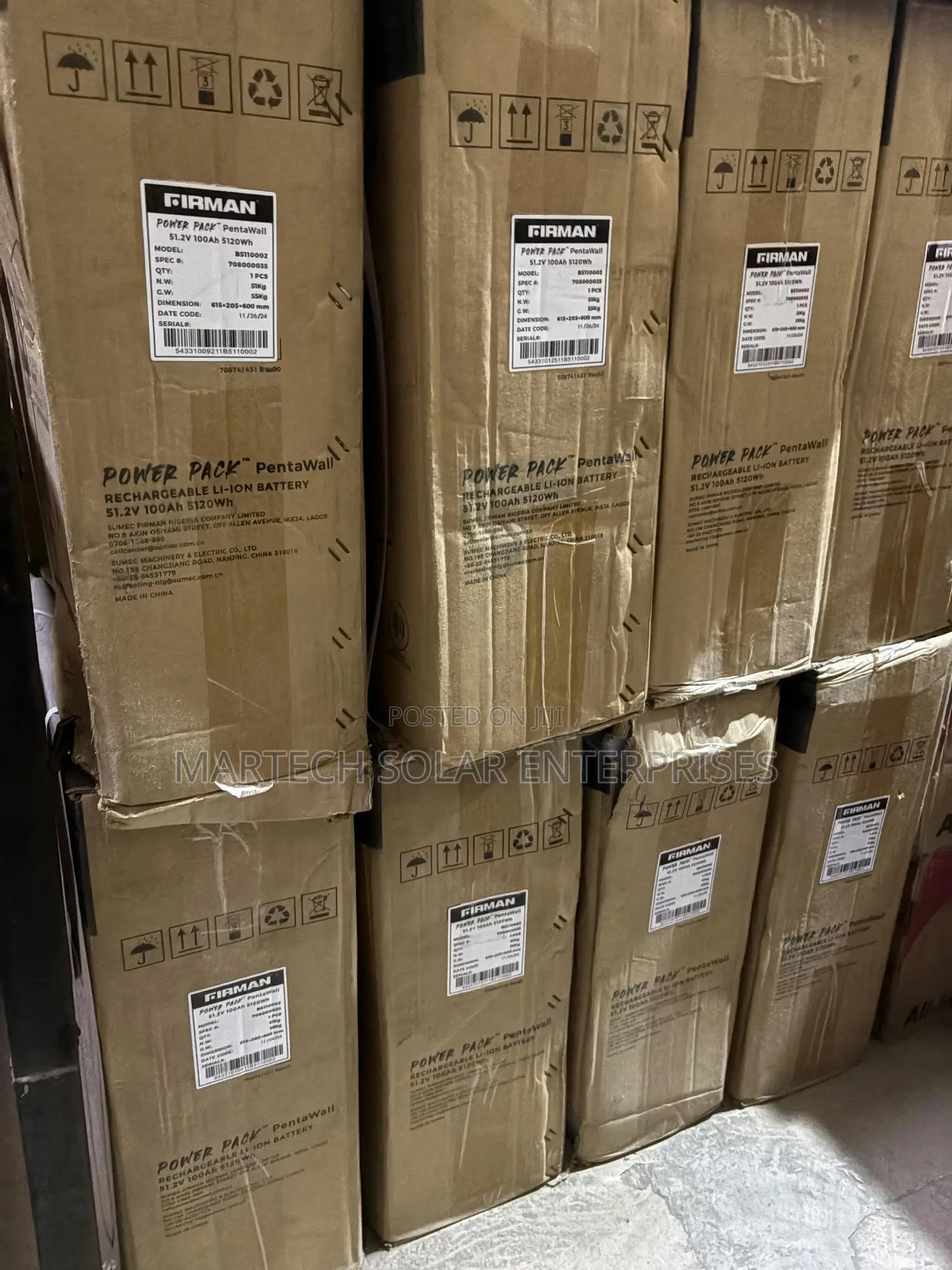 Sumec Firman 5kwh/51.2v Lithium Ion Solar Battery