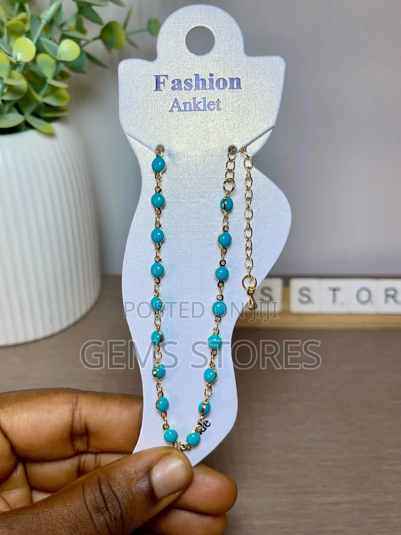 Sweet Cherry Charm Fashion Anklet – Gold-Tone Statement Jewelry