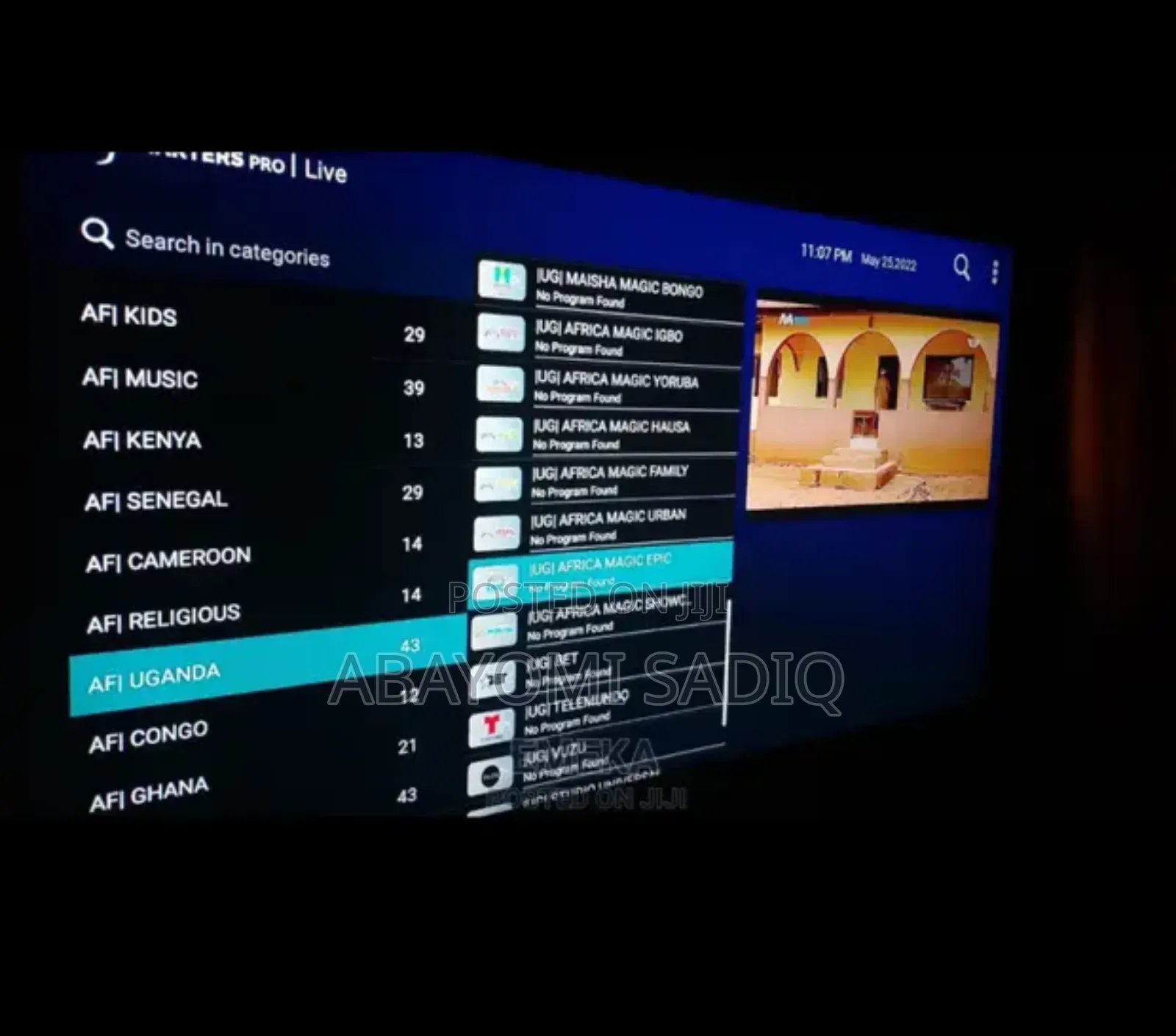Iptv for Live TVS and Movies