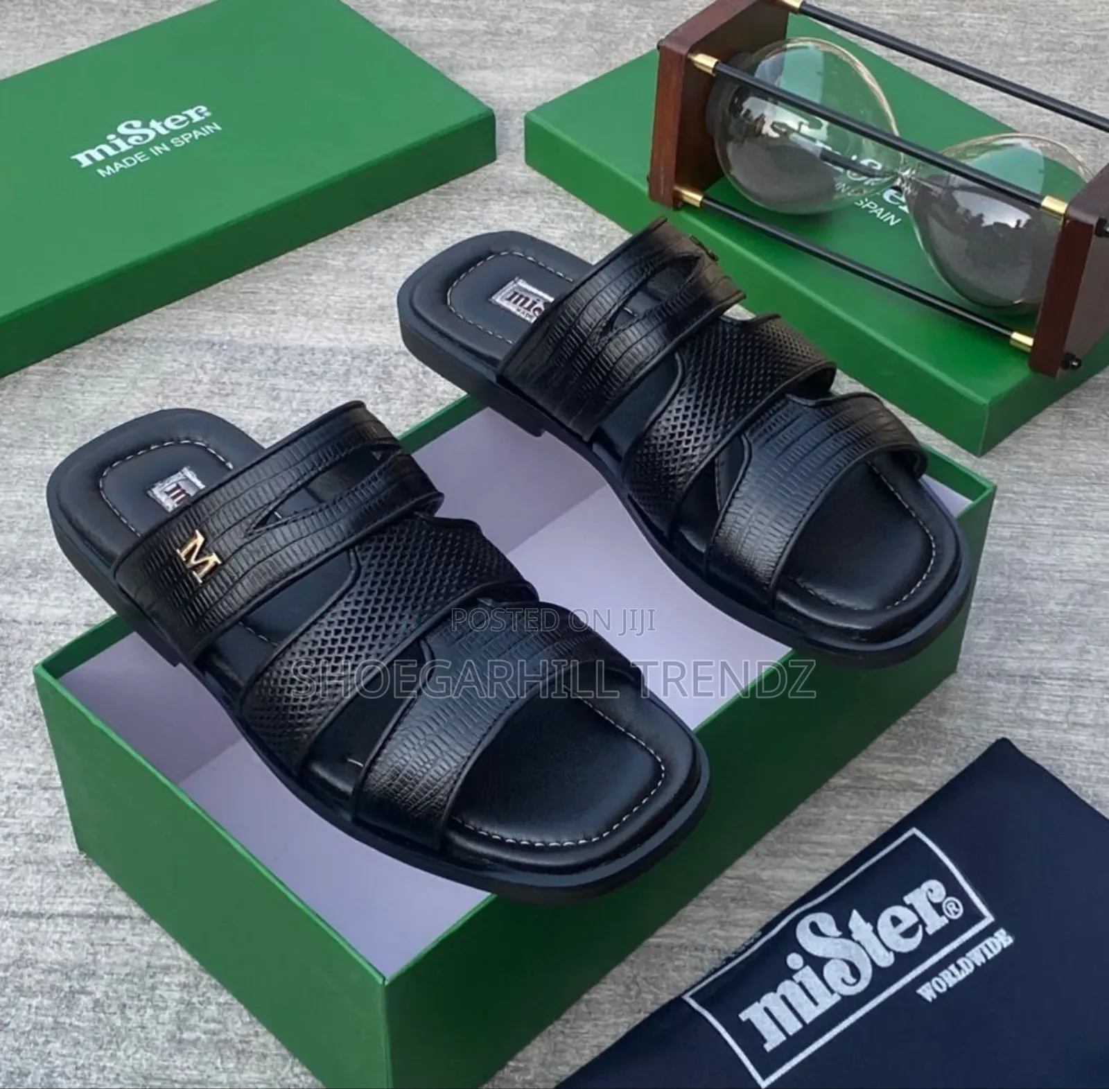 Quality Men's Mister Leather Palm Slippers