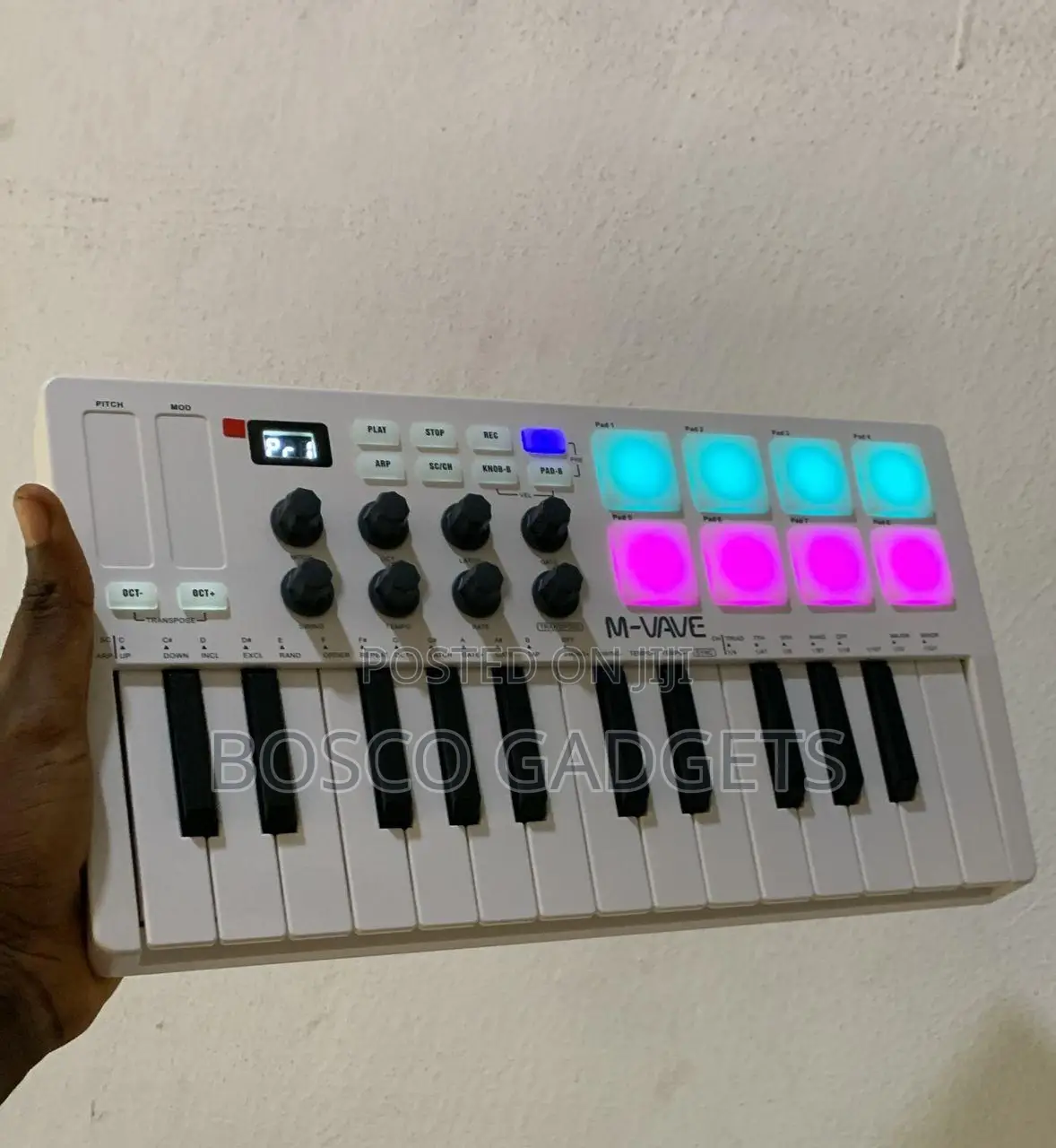 M-Vave 25-Key Midi Keyboard Controller With RGB Pads – Usb Midi