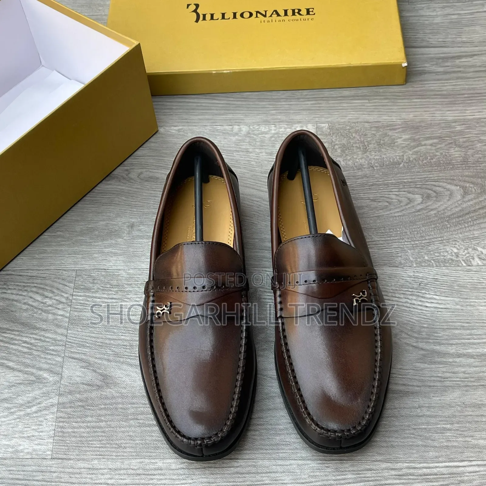 Billonaire Men's Leather Loafers Shoes