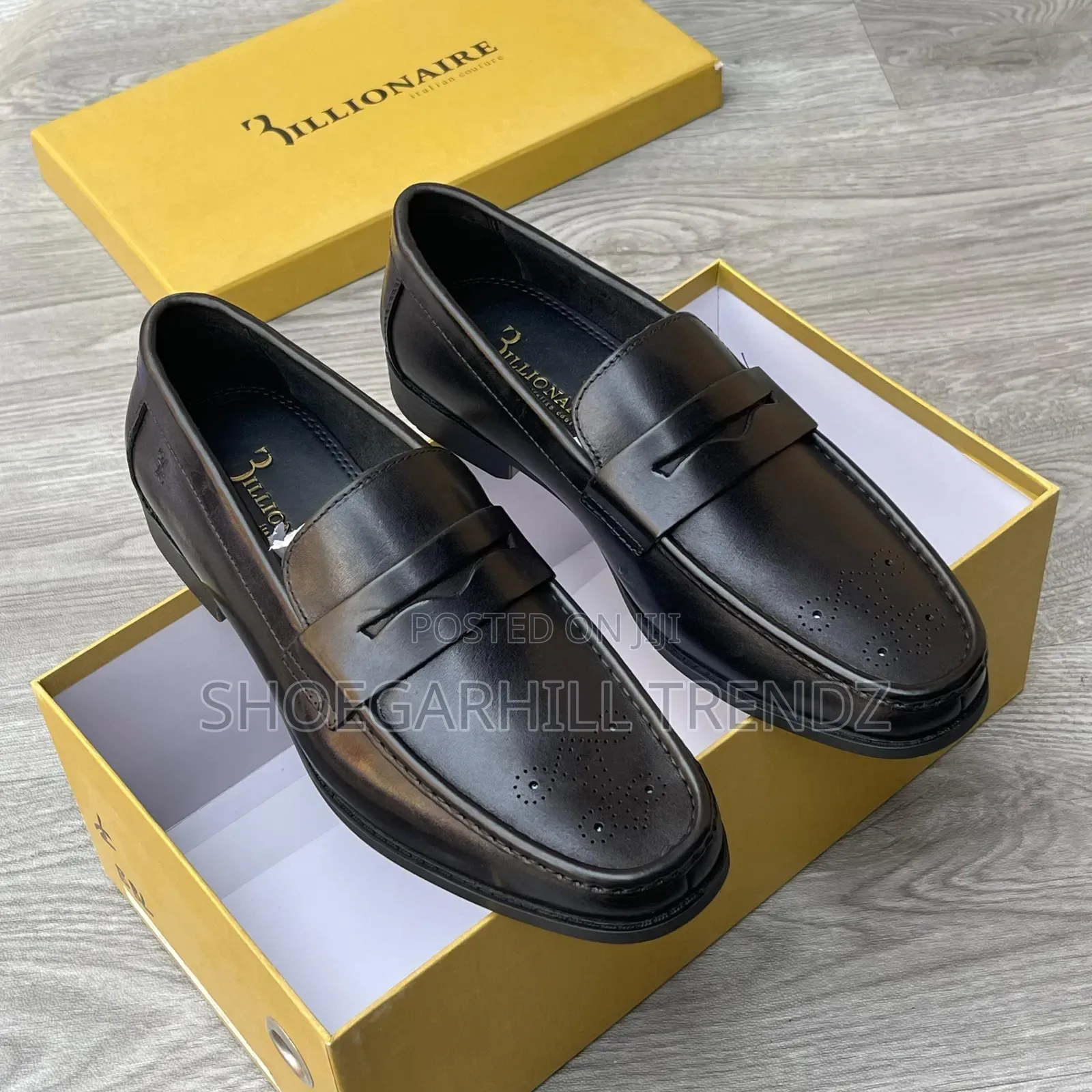Billonaire Men's Leather Loafers Shoes