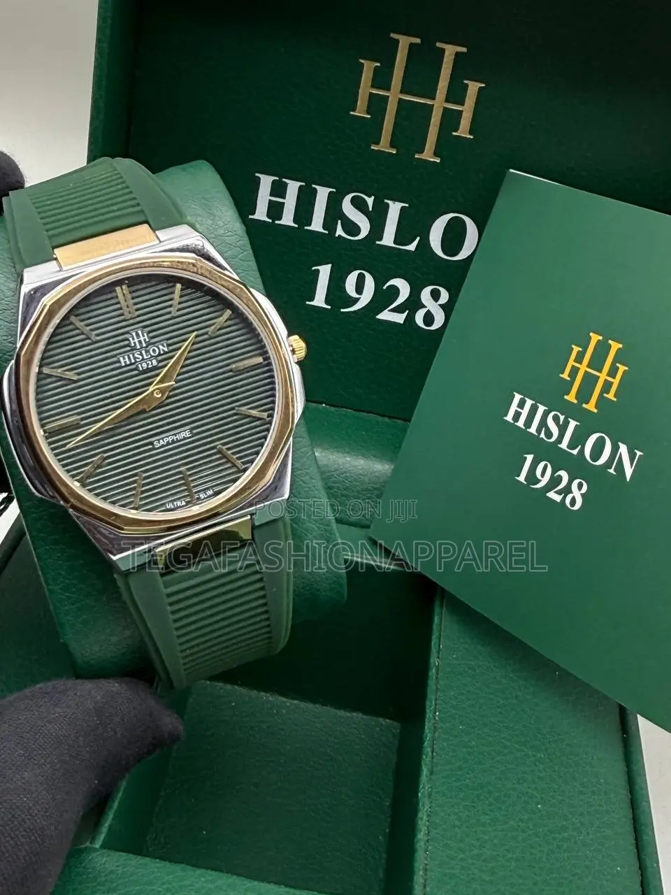 Hilson Ultra Slim Rubber Strap Watch