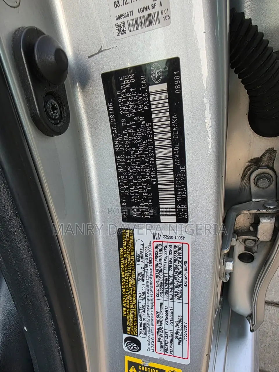Toyota Camry 2009 Silver