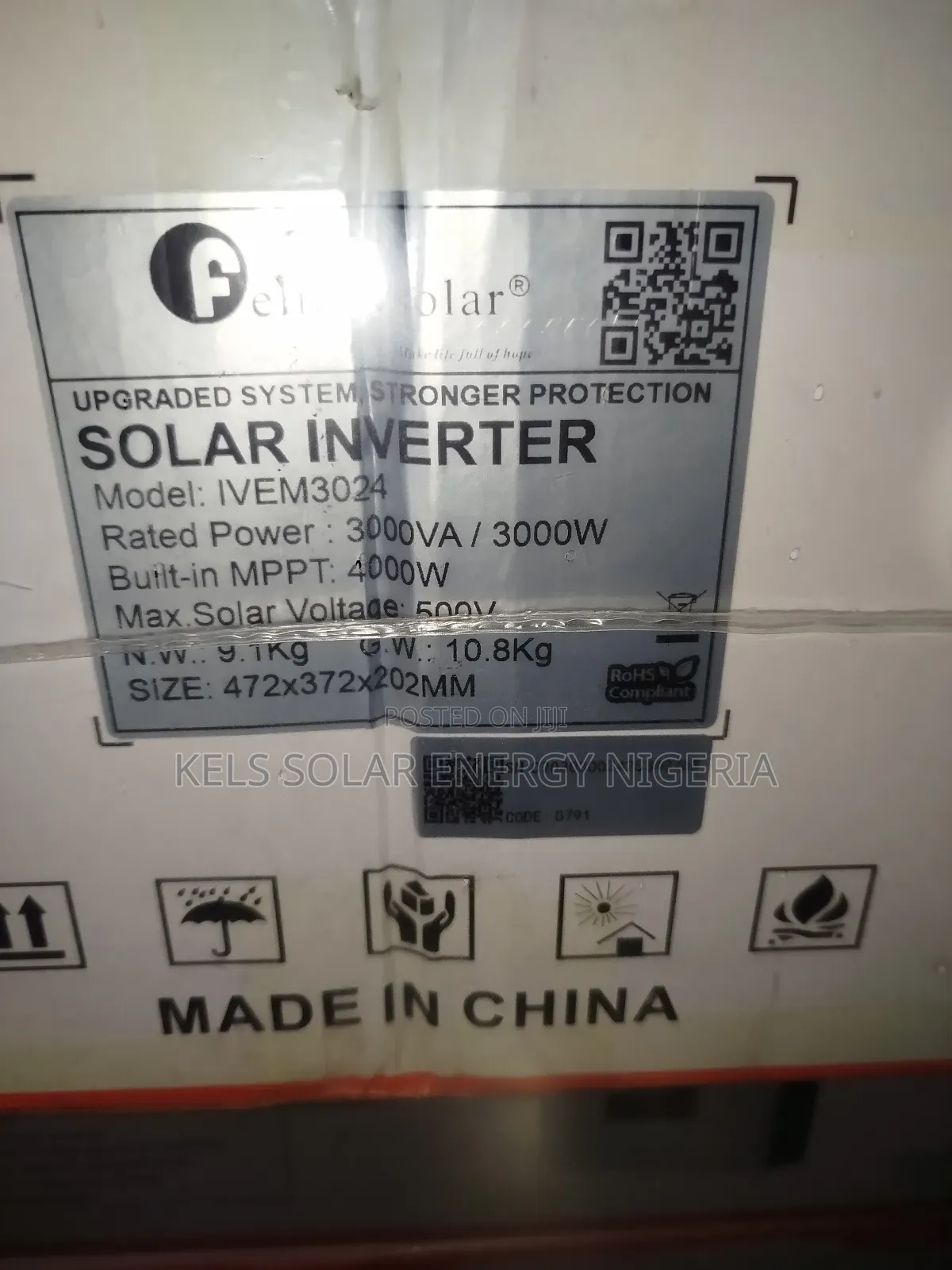 Felicity 3kva Ivem Hybrid Inverter