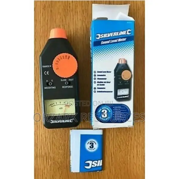 Silverline 633937 Analogue Sound Level Meter (50–126 Db)