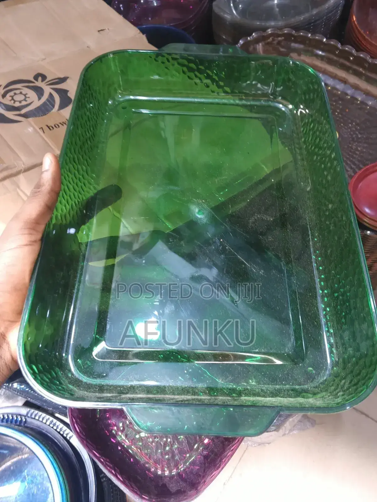 Acrylic Transparent Food Carrie Tray (12pcs)