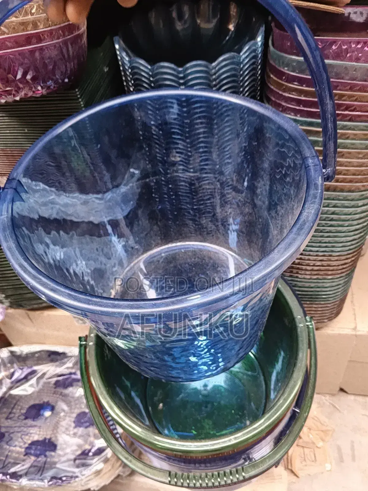 Acrylic Transparent Bucket 12pcs