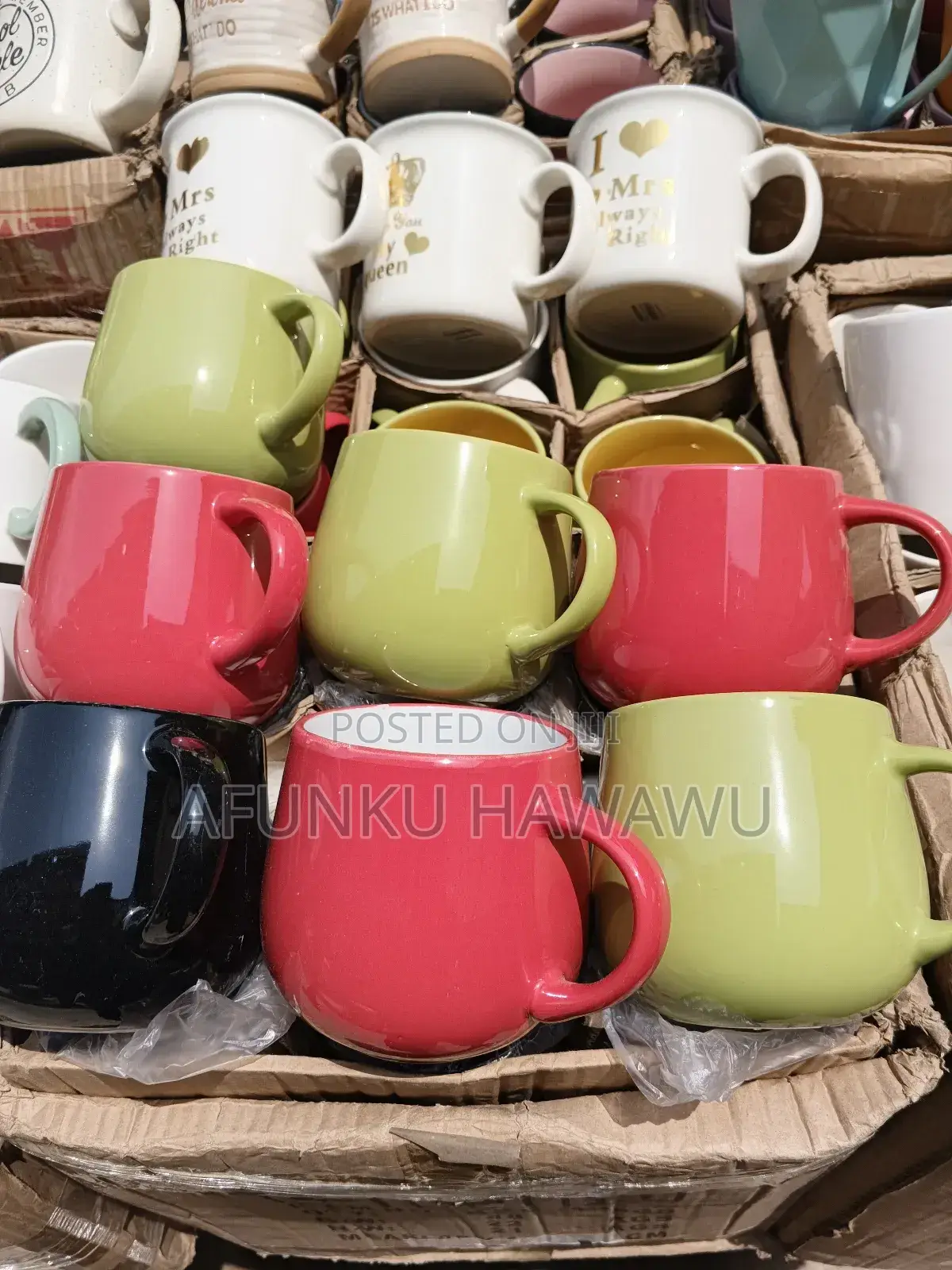 Glass Mug Inside Color 48pcs in a Pack