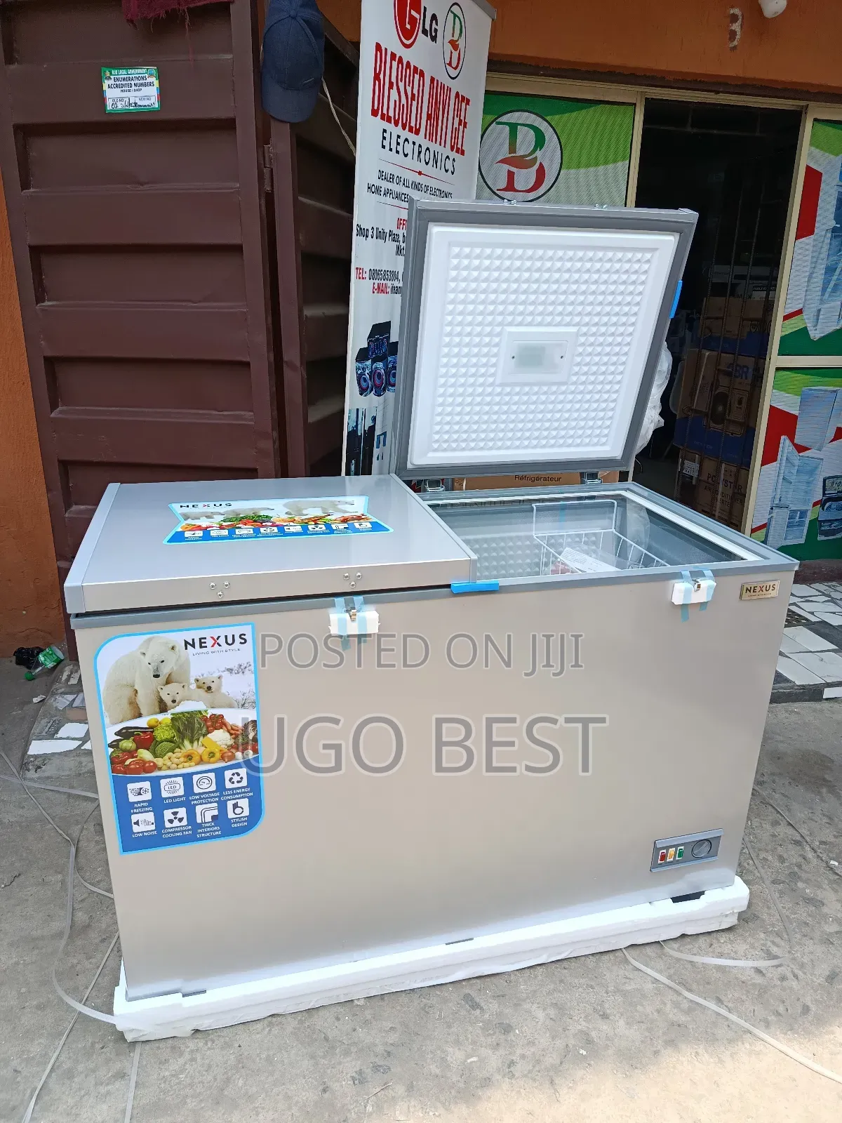 Nexus Double Door Freezer External Condenser Frost Free 2 Yrs Warranty