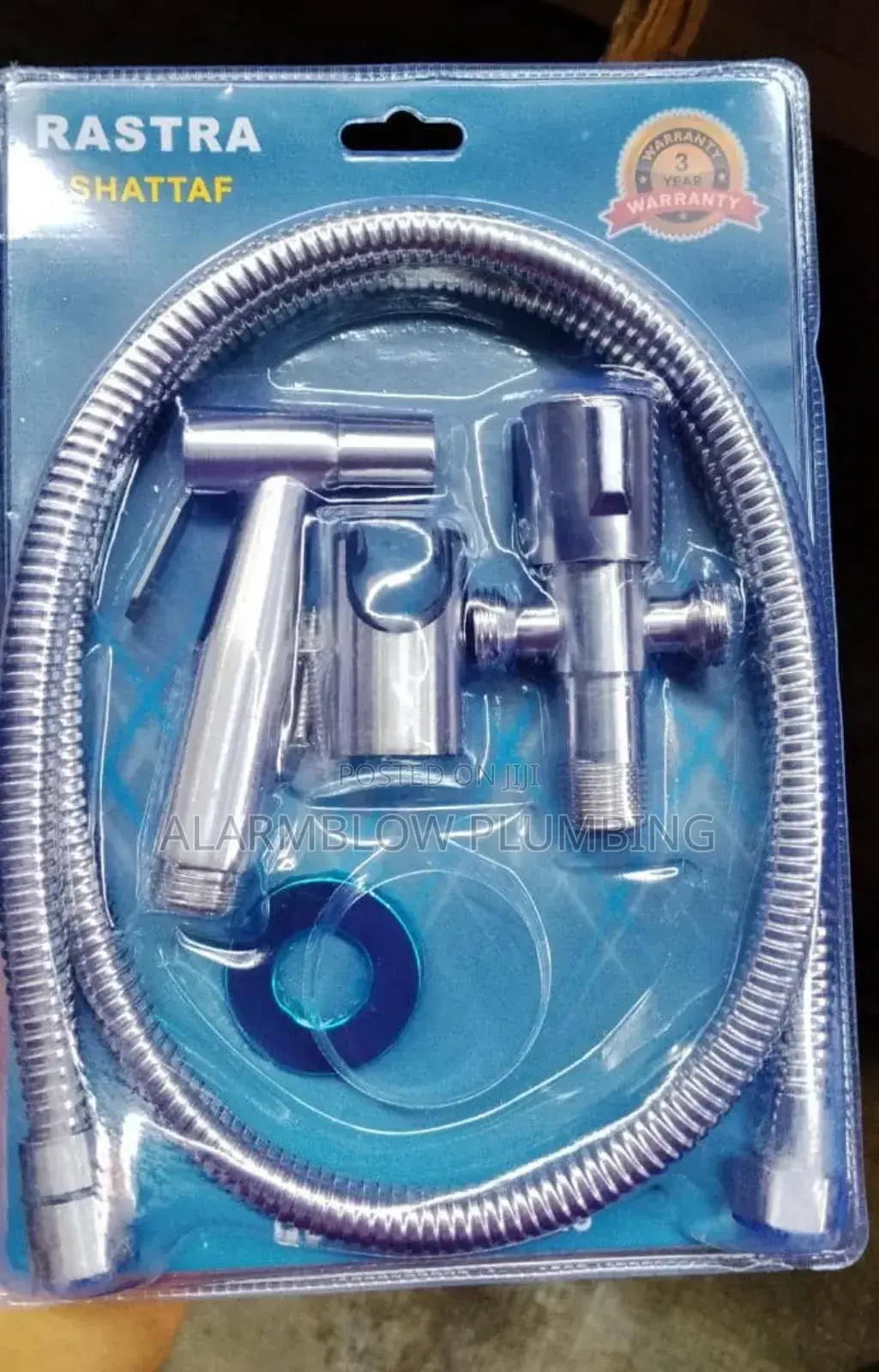 Rastra Shattaf Toilet Sprayer Set.(Pressing Shower With Cross Tee Tap)