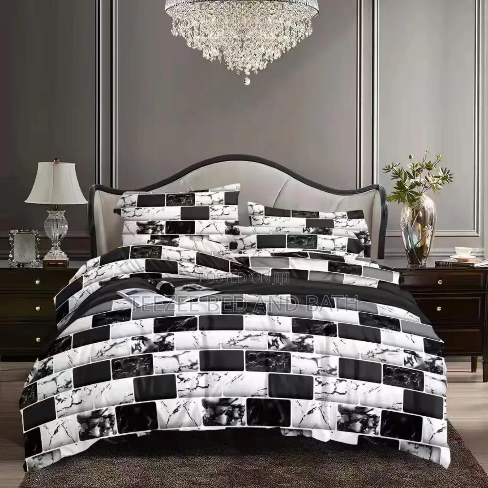 White and Black Pattern Duvet Sets