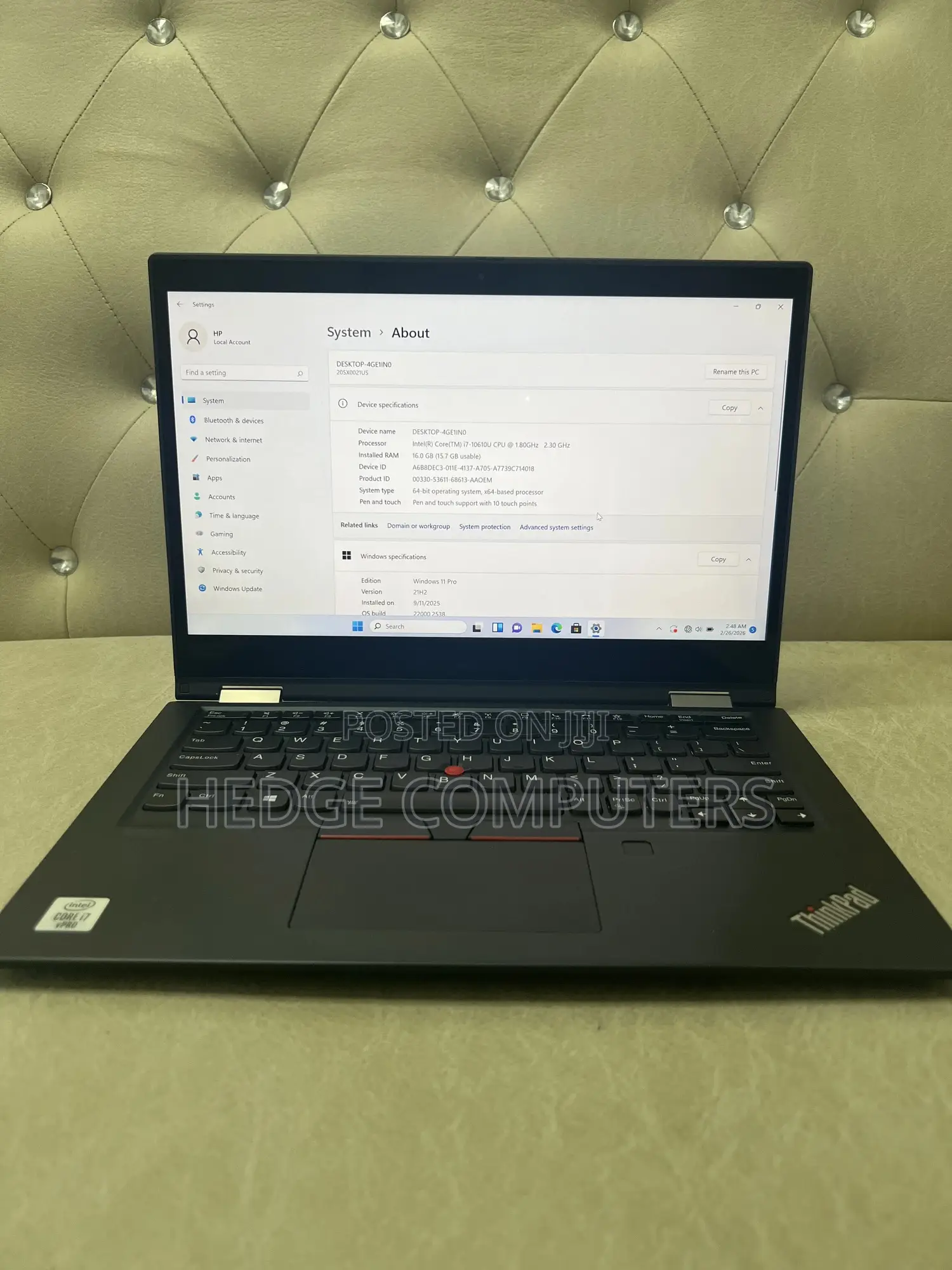 Laptop Lenovo Thinkpad X1 Yoga 16GB Intel Core i7 SSD 512GB