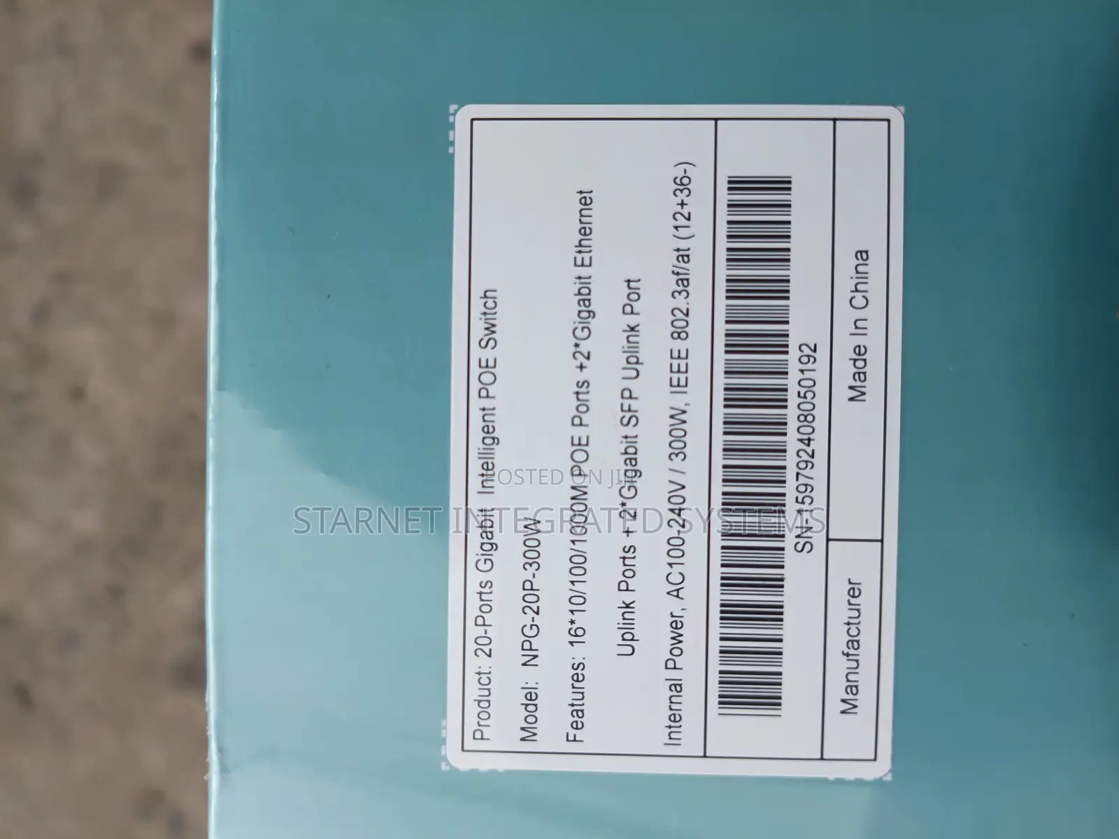 Netpro 16 Port Gigabit Poe Switch 2 Port Gigabit Uplink 2port STP