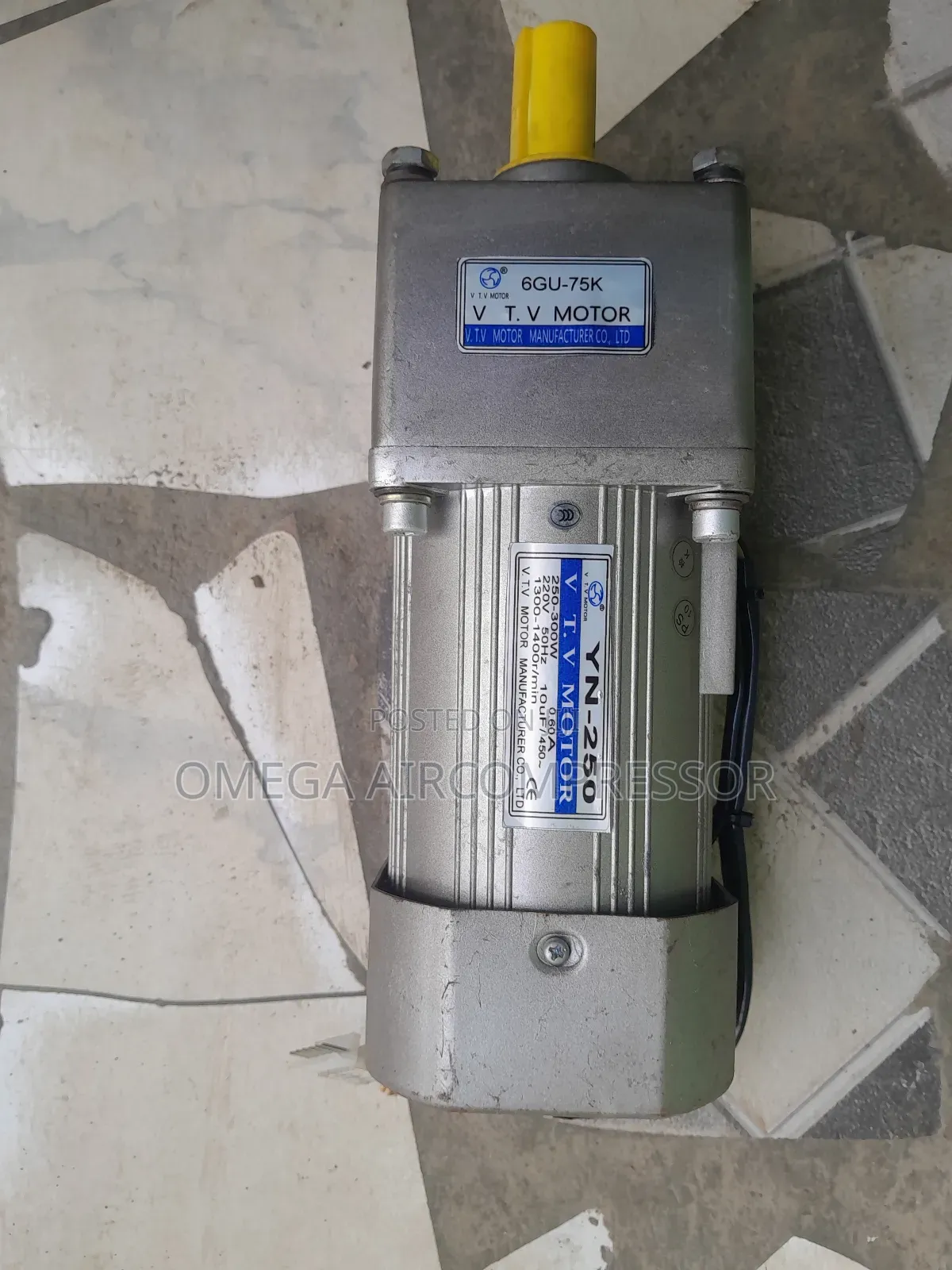 V.T.V. Manufacturer Co. Ltd. Yn-250 Single Phase Ac Geared Motor