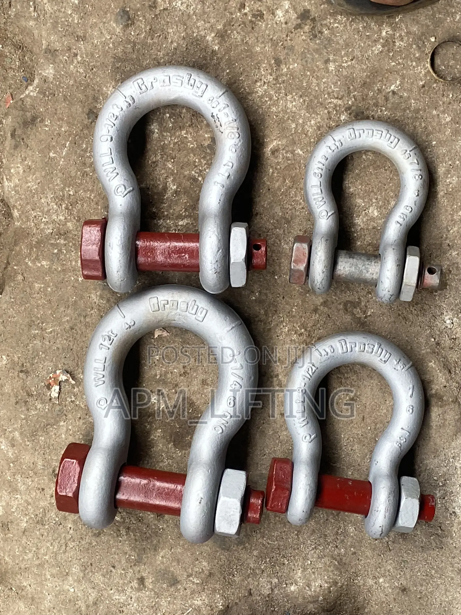Original 1” Crosby Shackles and Different Sizes