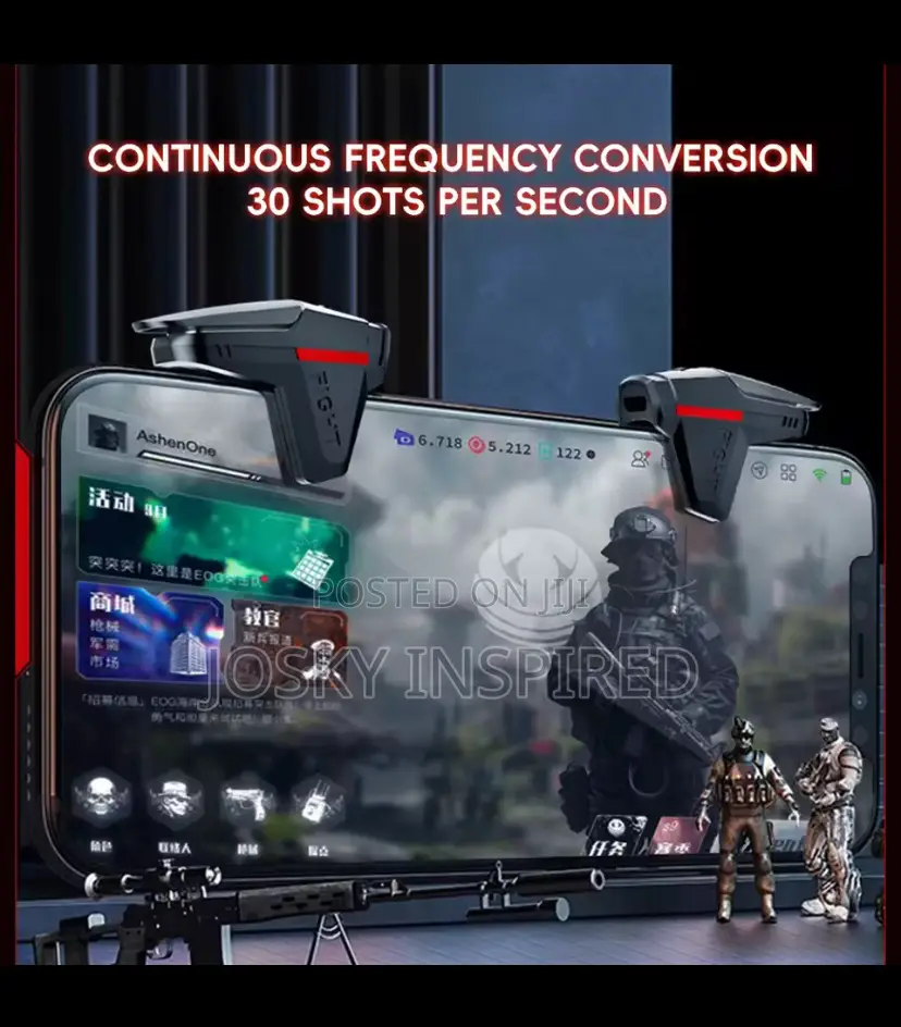 Dy05 Mobile Phone Trigger Shooting Controller+1 Pair Free Thumb Sleeve