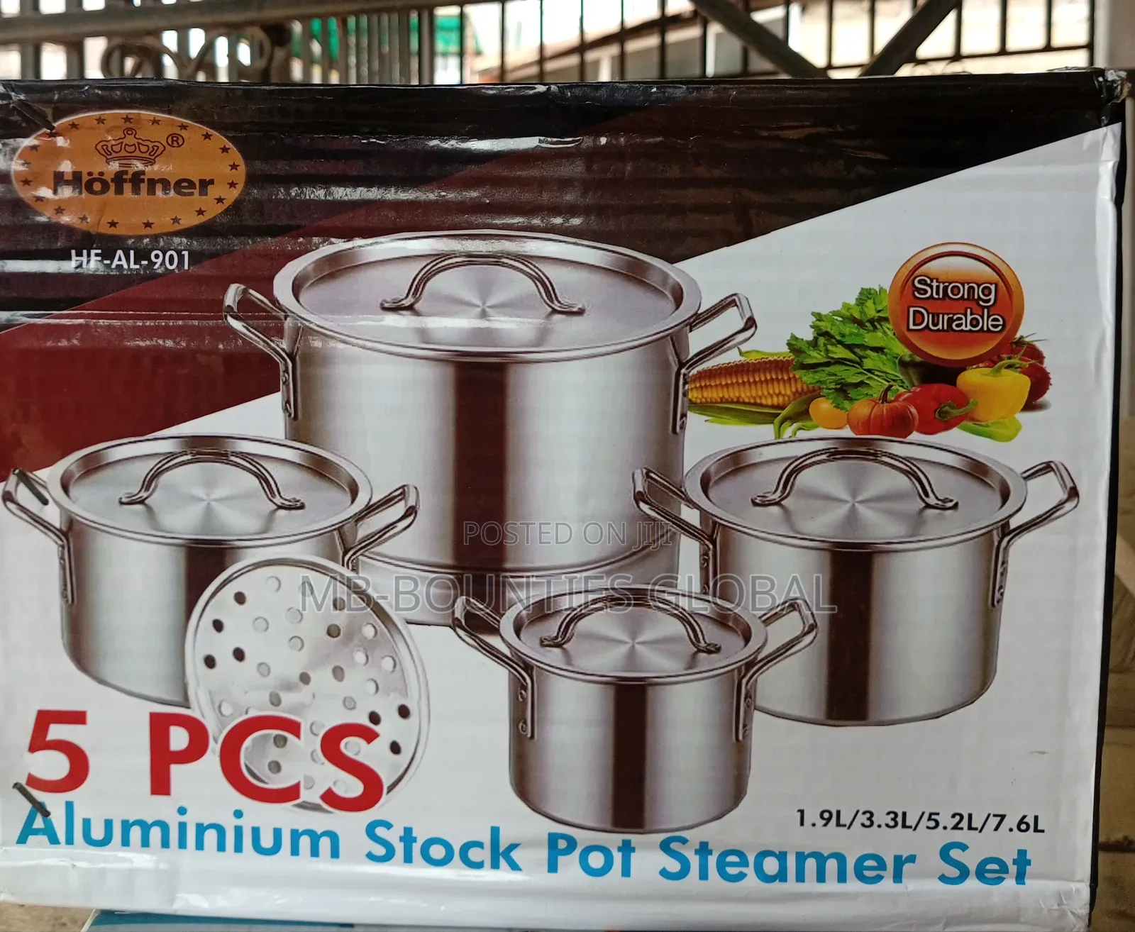 Aluminum Stock Pot Steamer Set 5 Pieces