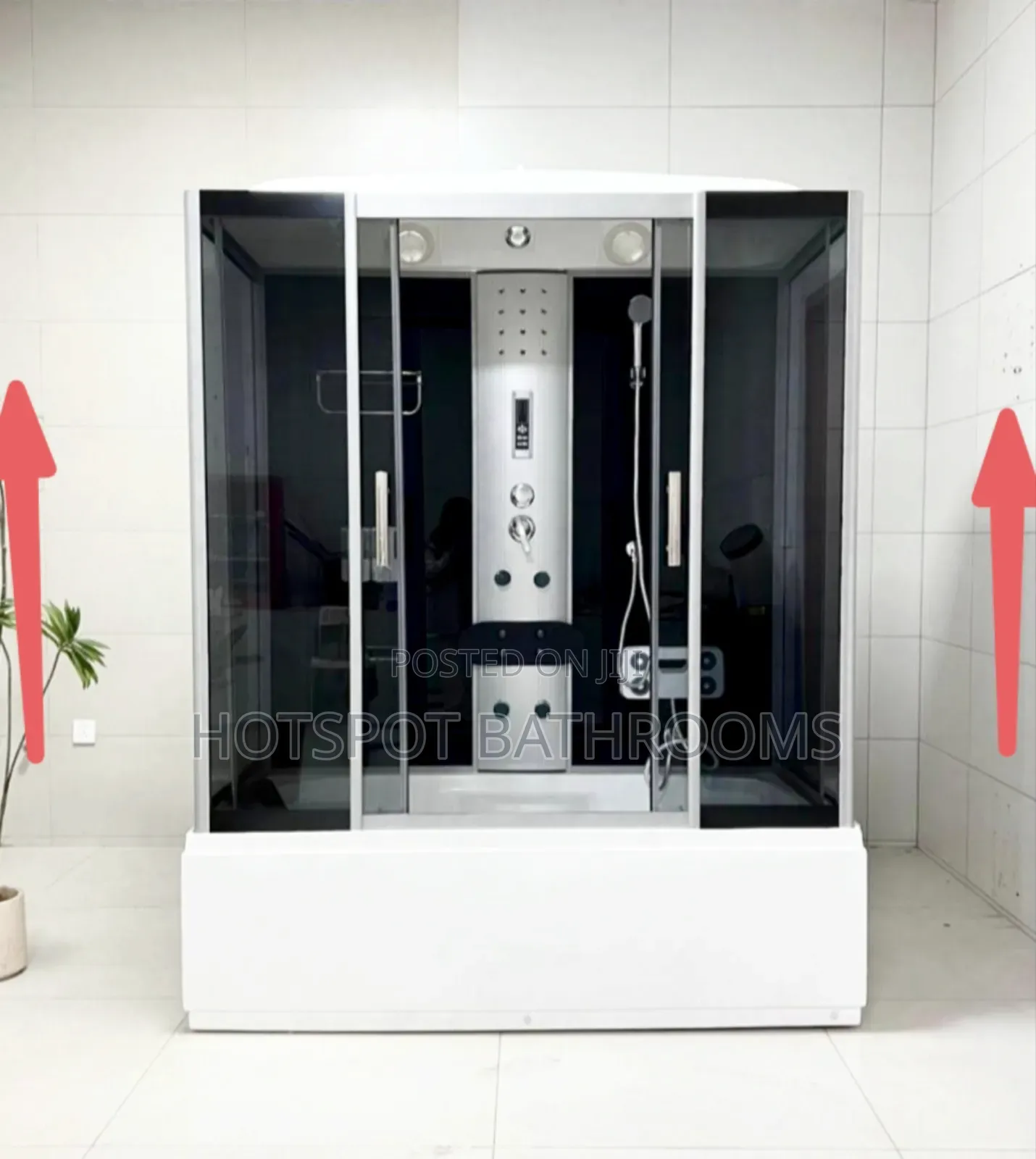 Luxury Multifunction Steam Shower Room With Massage Jets