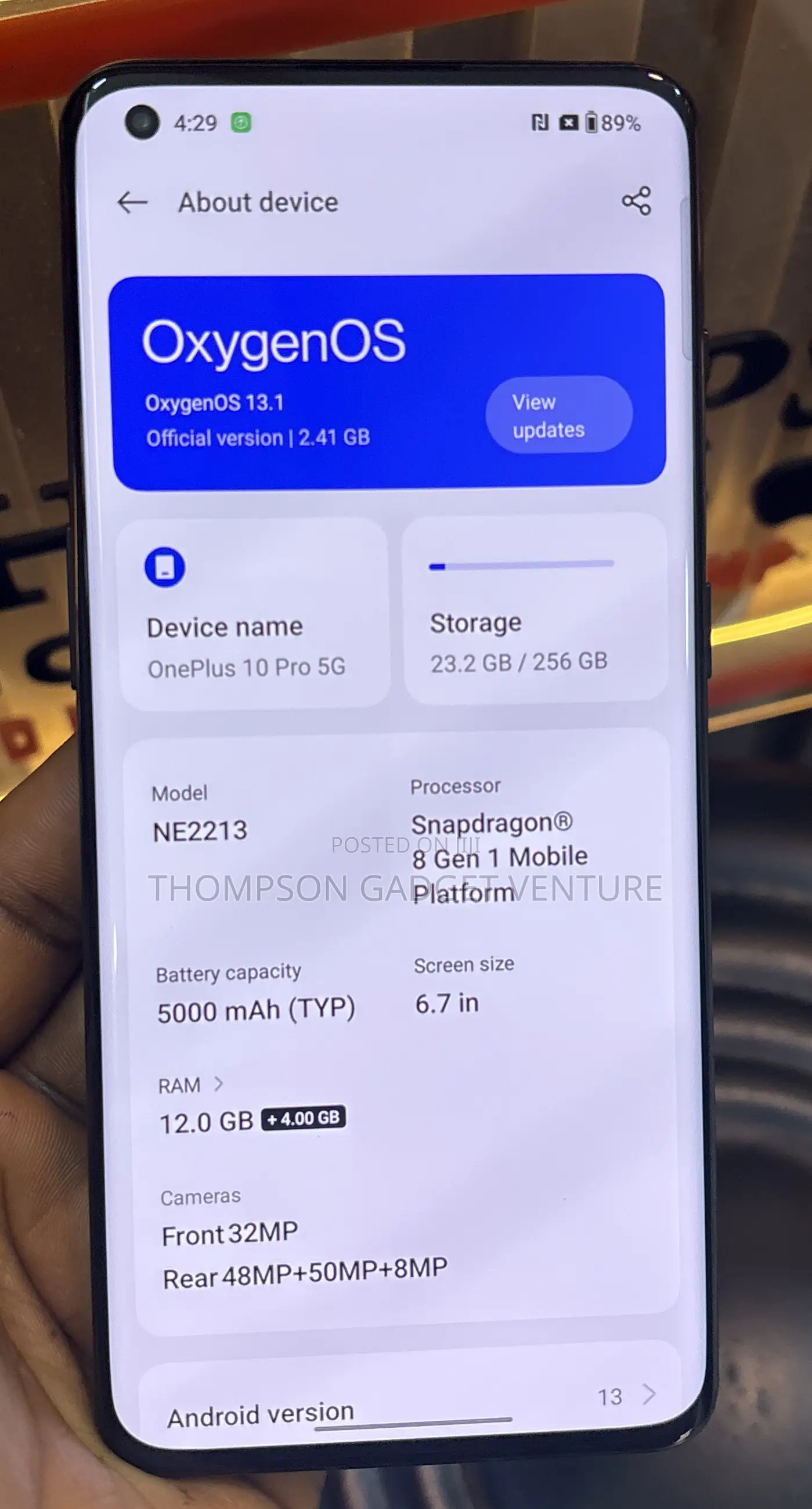 OnePlus 10 Pro 256 GB Black