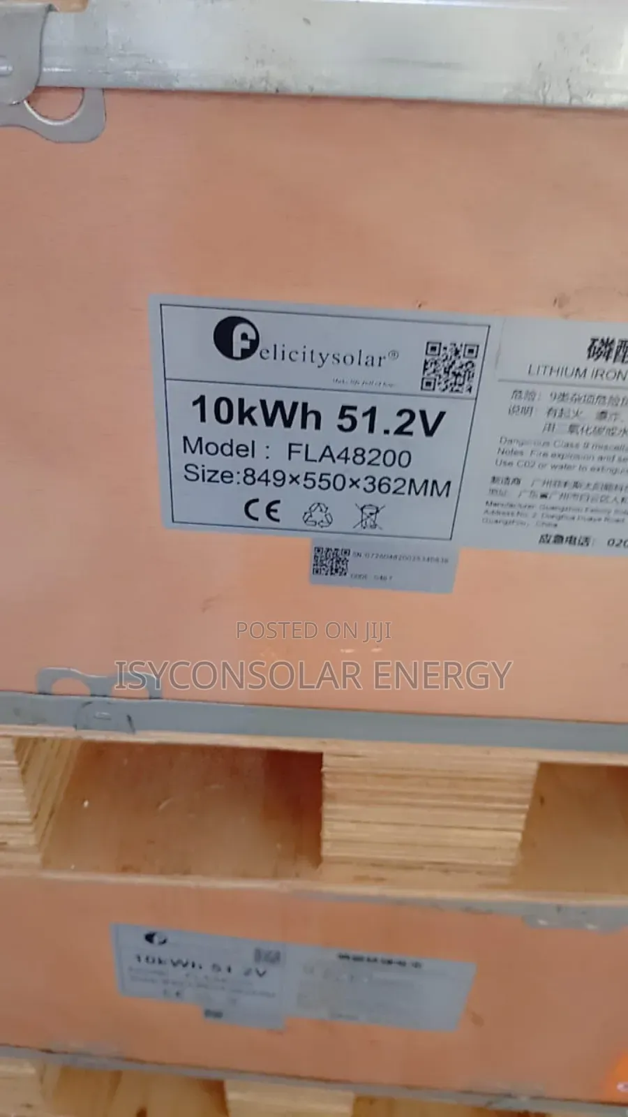 10kwh 51.2v Felicity Lithium Battery