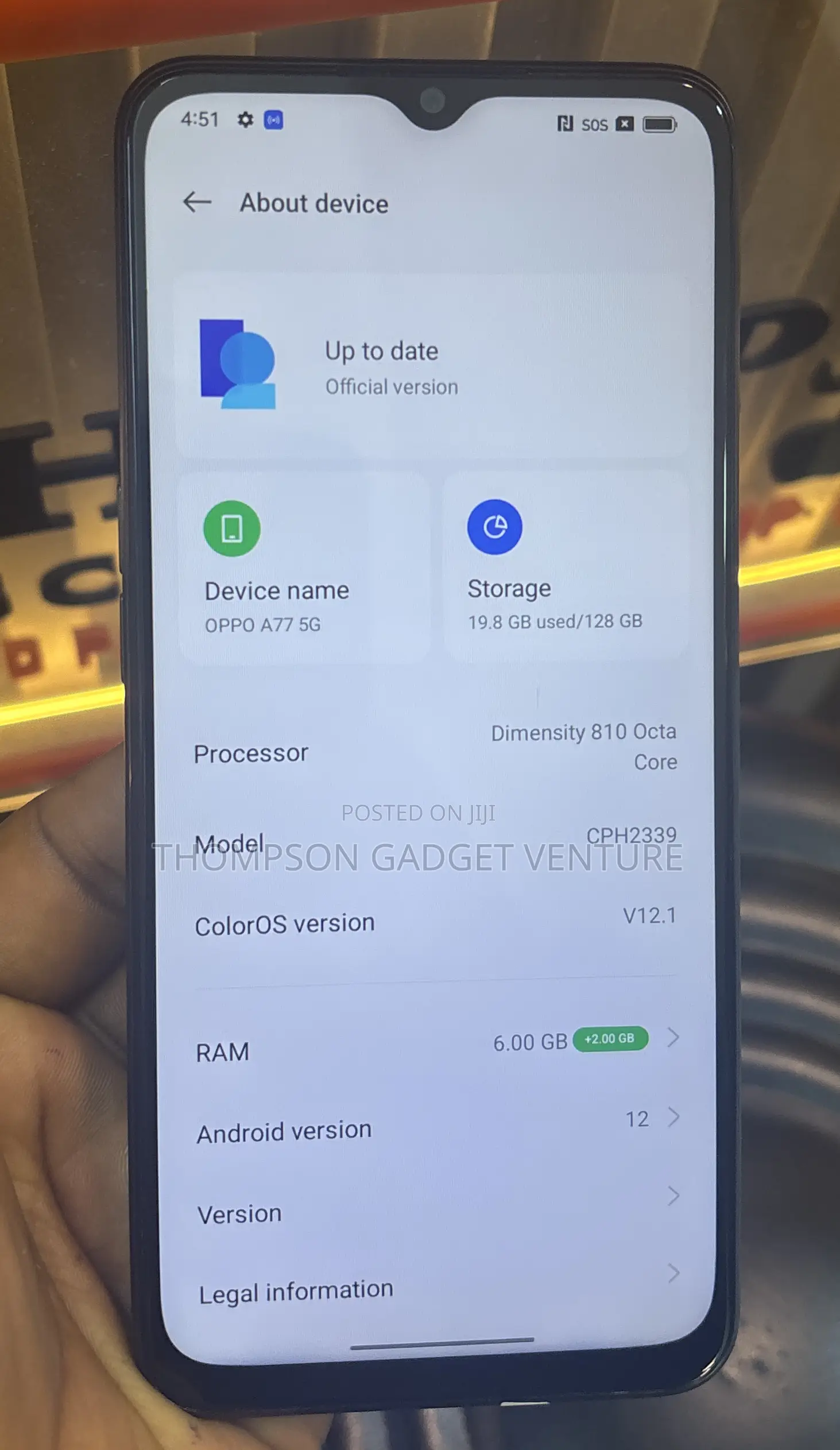 Oppo A77 128 GB Black