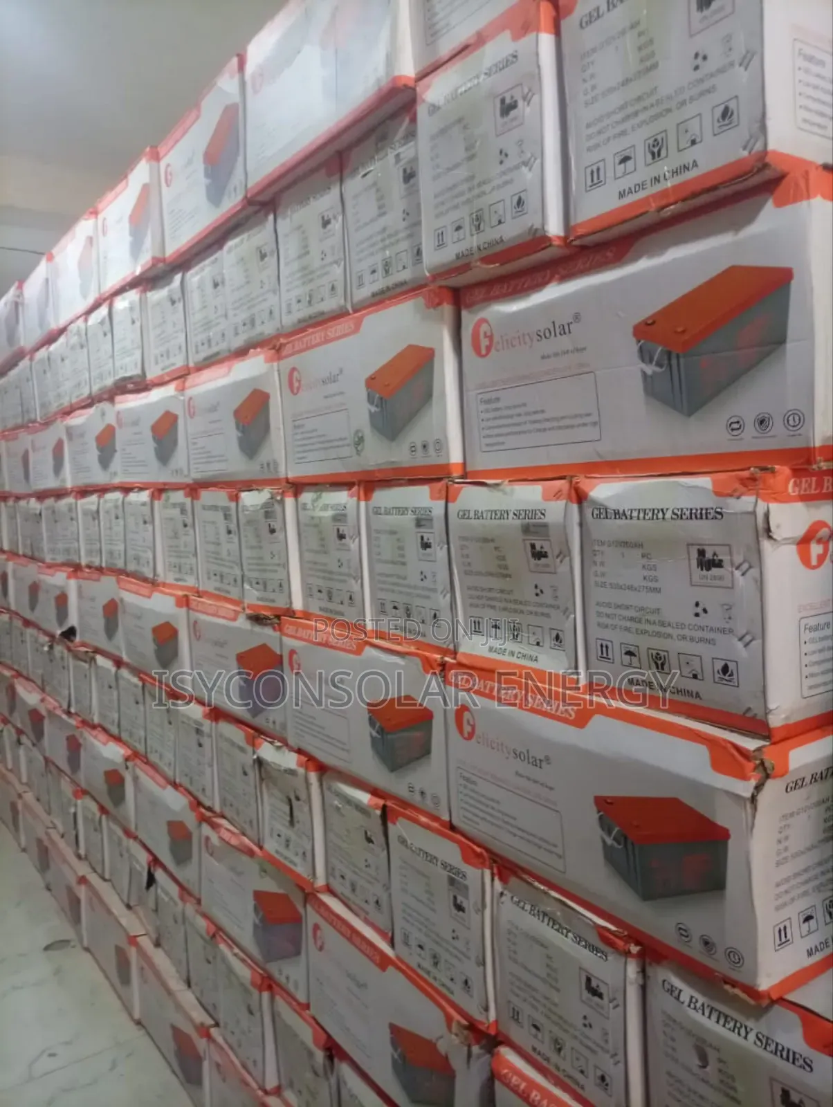 200ah 24v Felicity Dry Gel Batteries