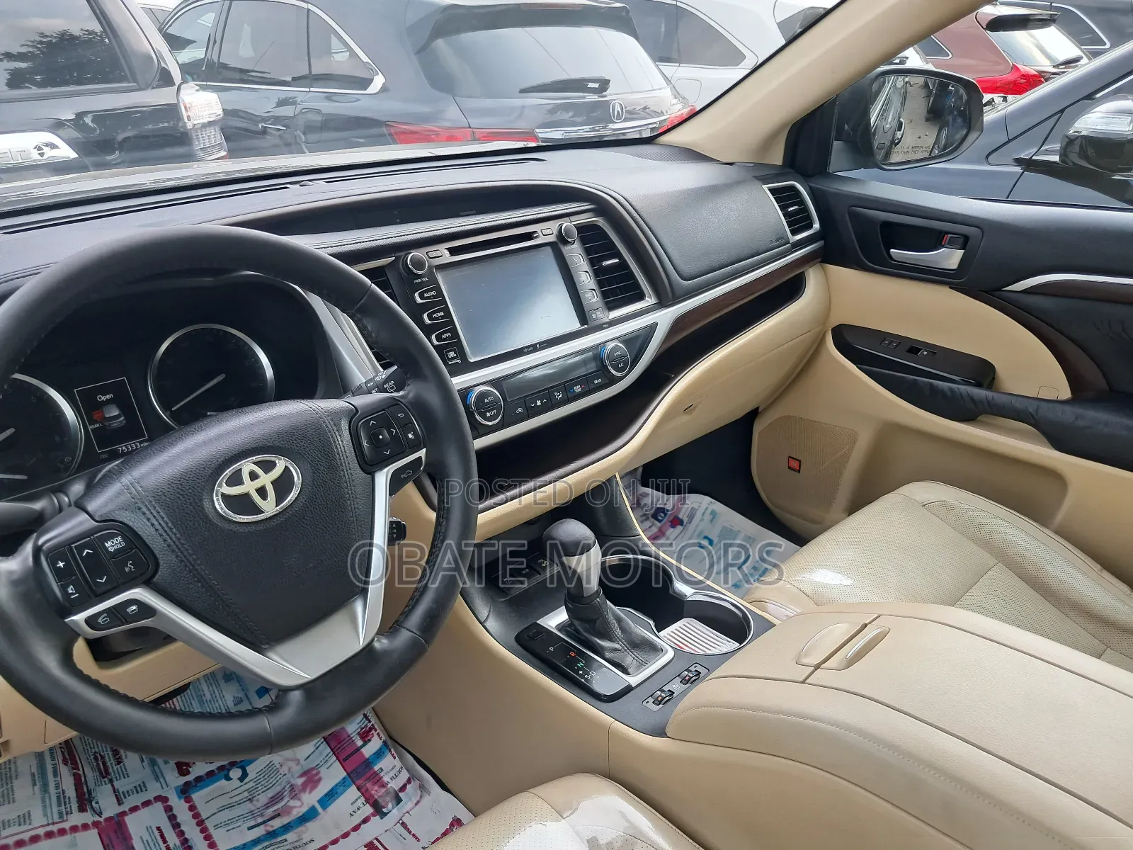 Toyota Highlander Limited Platinum V6 4x2 (3.5L 6cyl 6A) 2016 Black