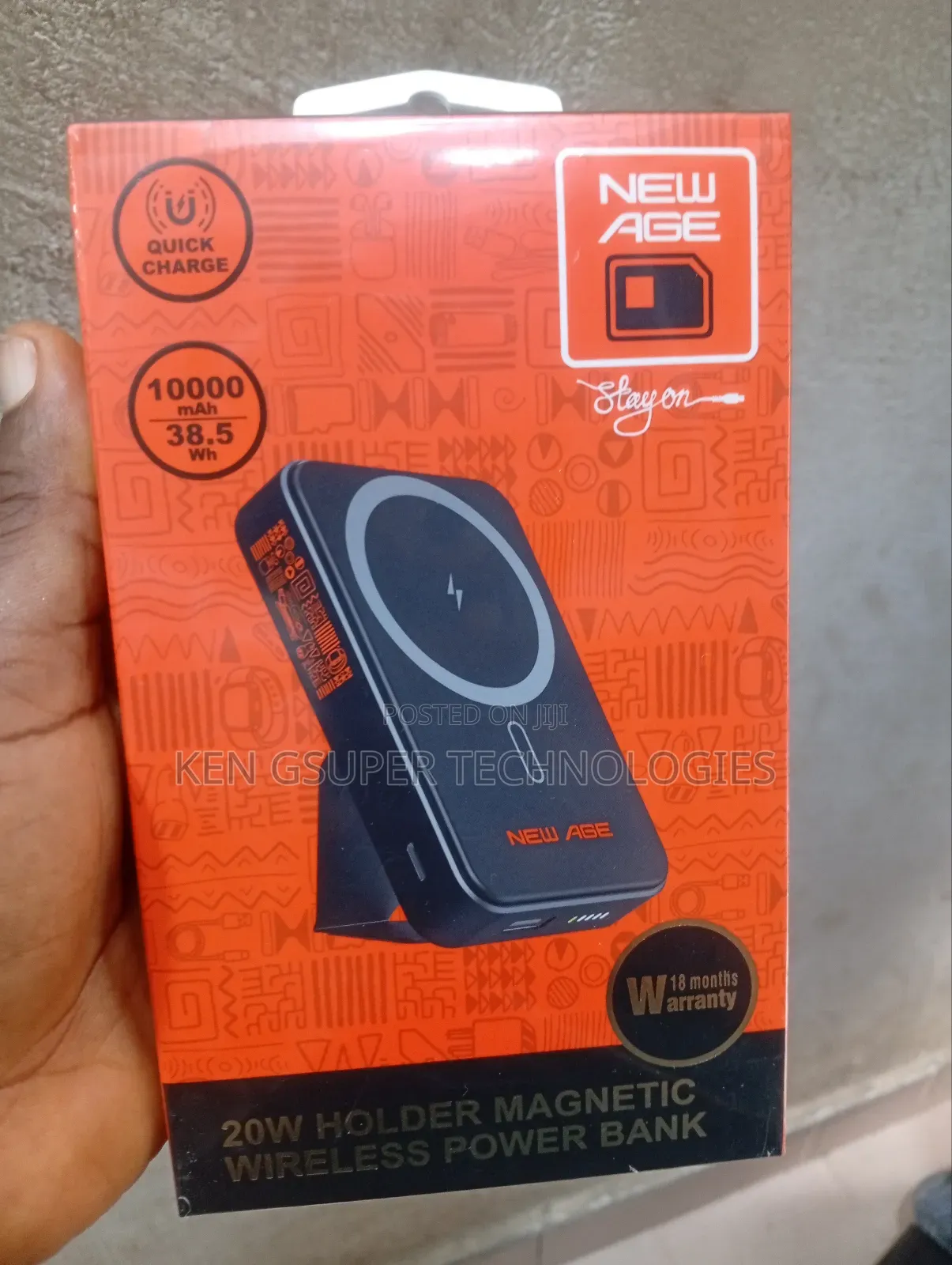 Newage Wireless Power Bank 10000mah