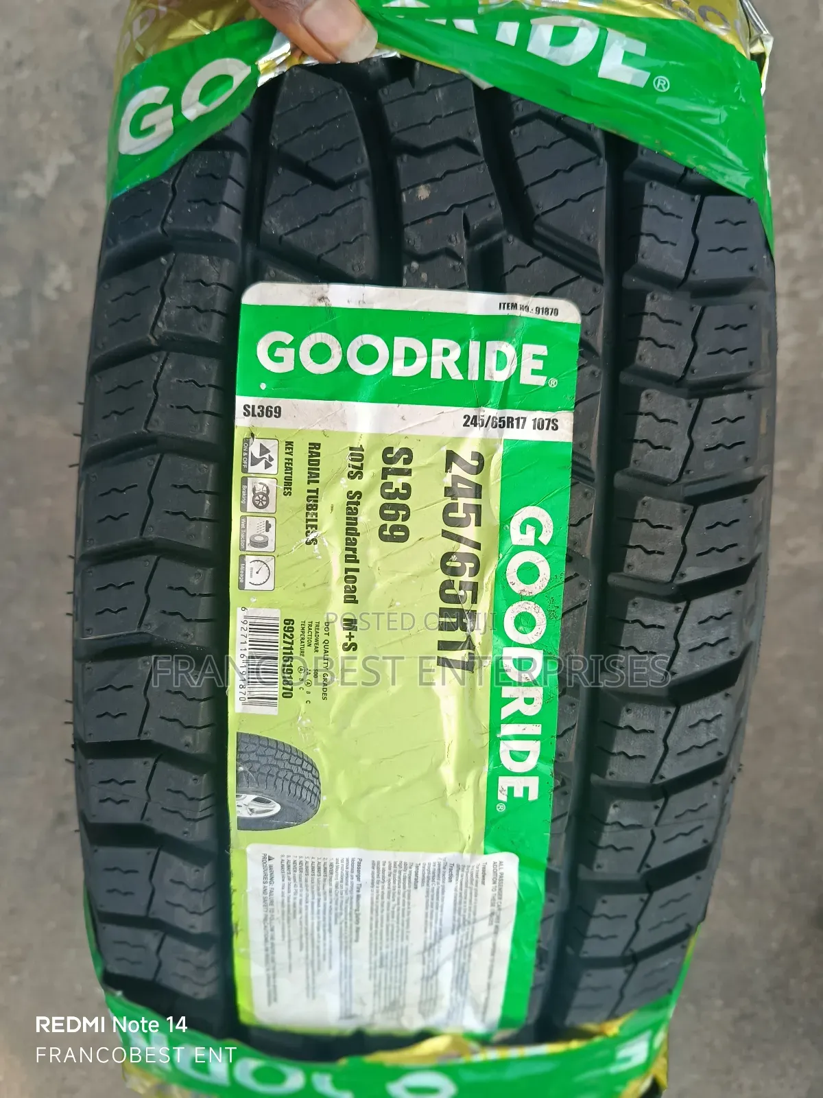245/65r17 Goodride Tyre