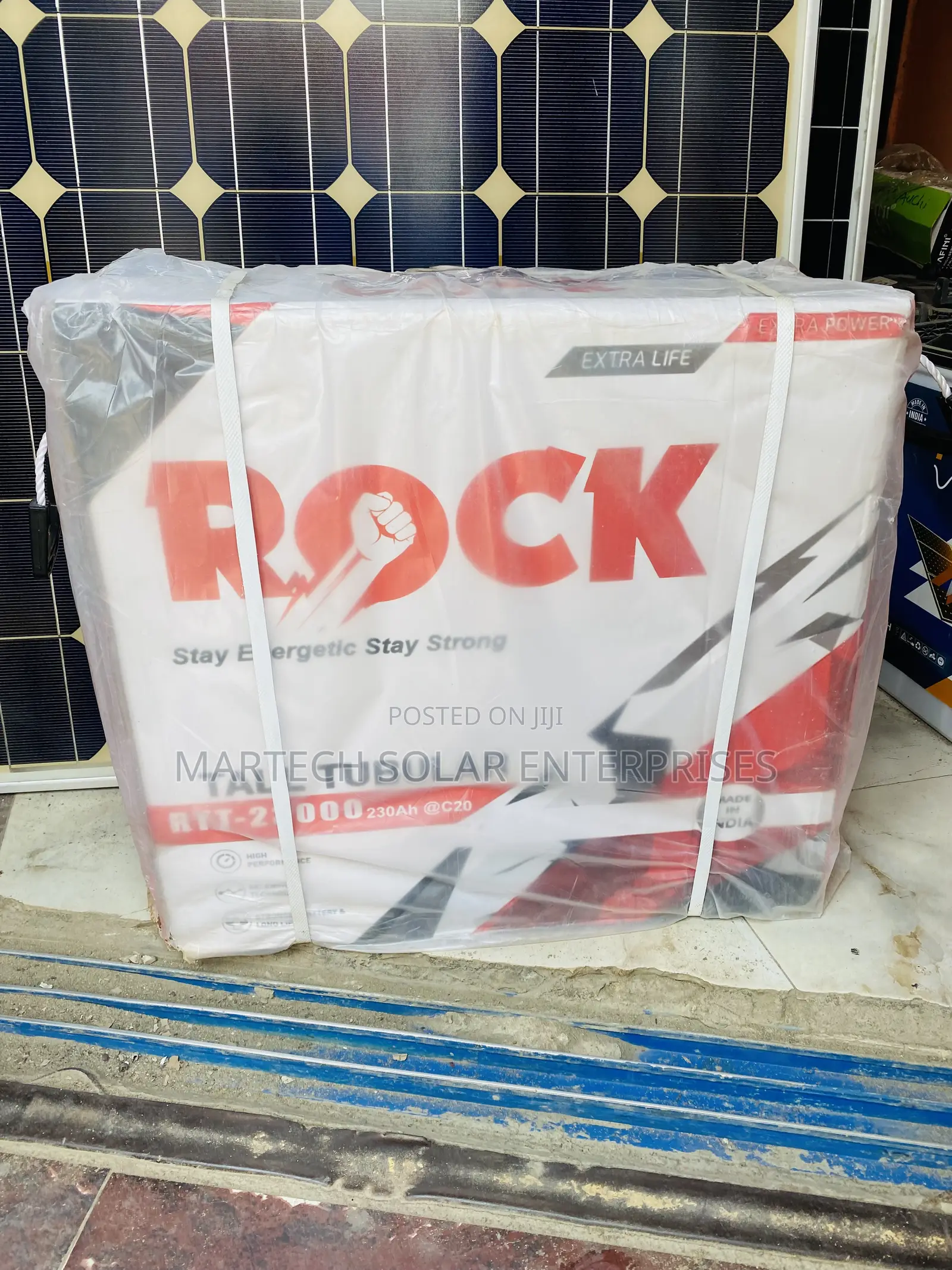 230ah Rock Solar Tubular Battery 12v System
