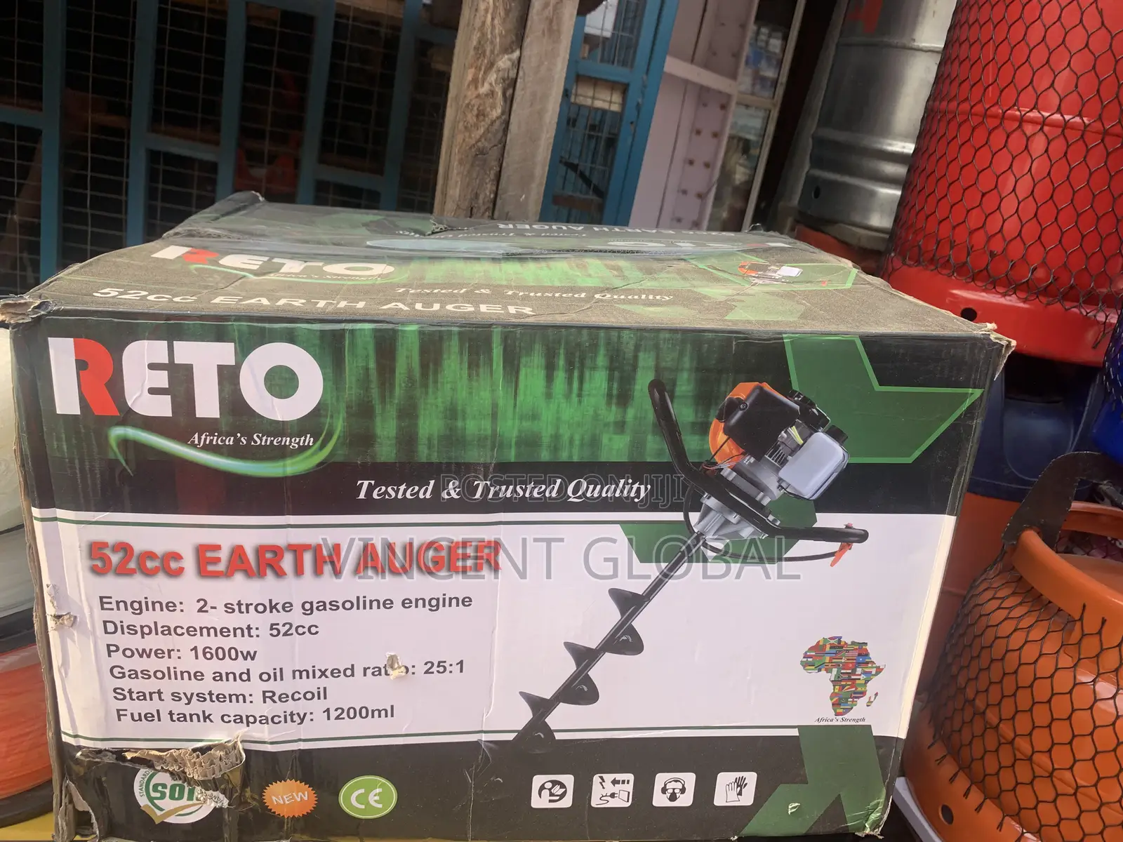 Reto 2 Stroke Earth Auger 520cc