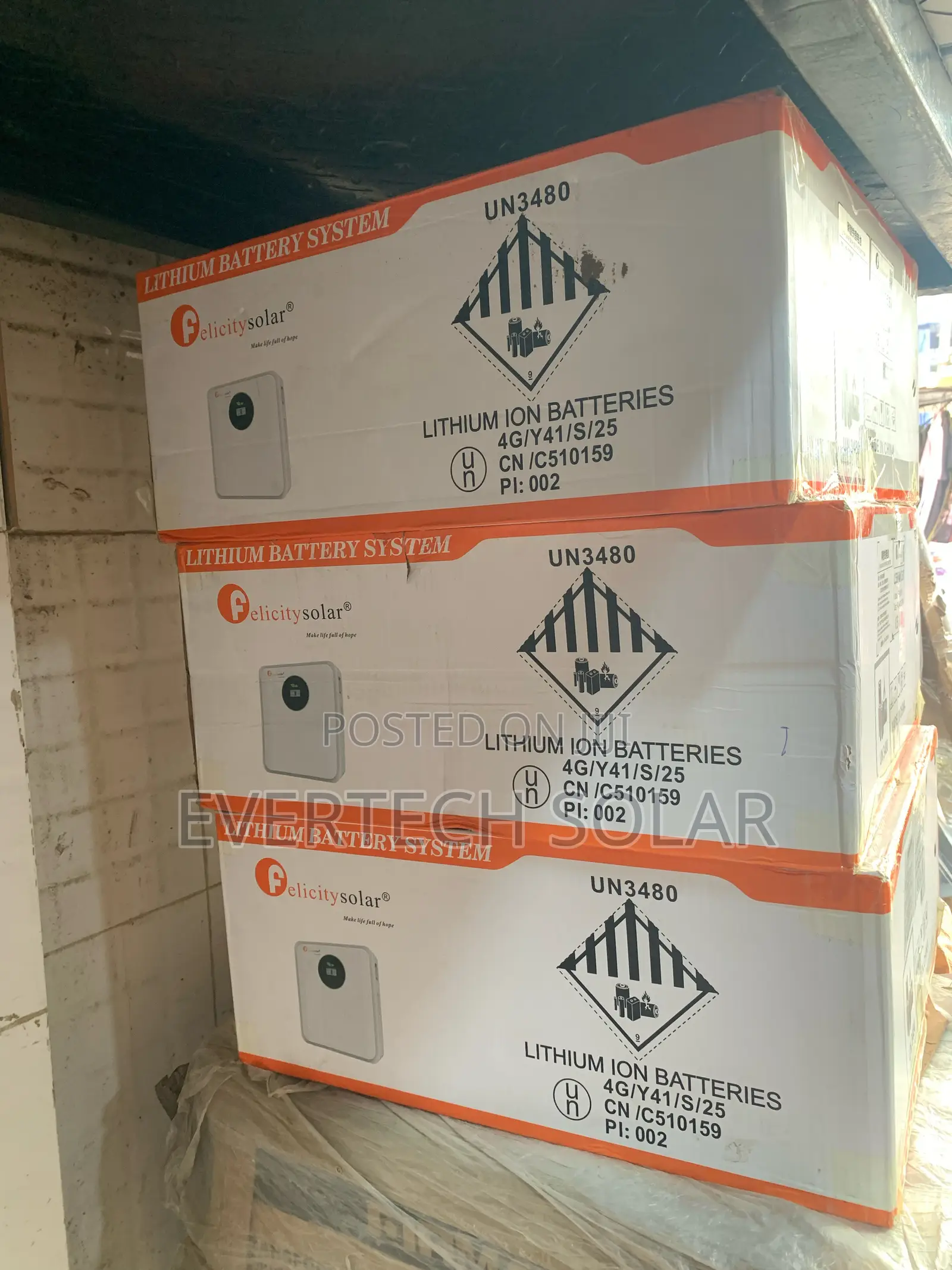 2.5kwhs 24v Felicity Lithium Battery Fla Series
