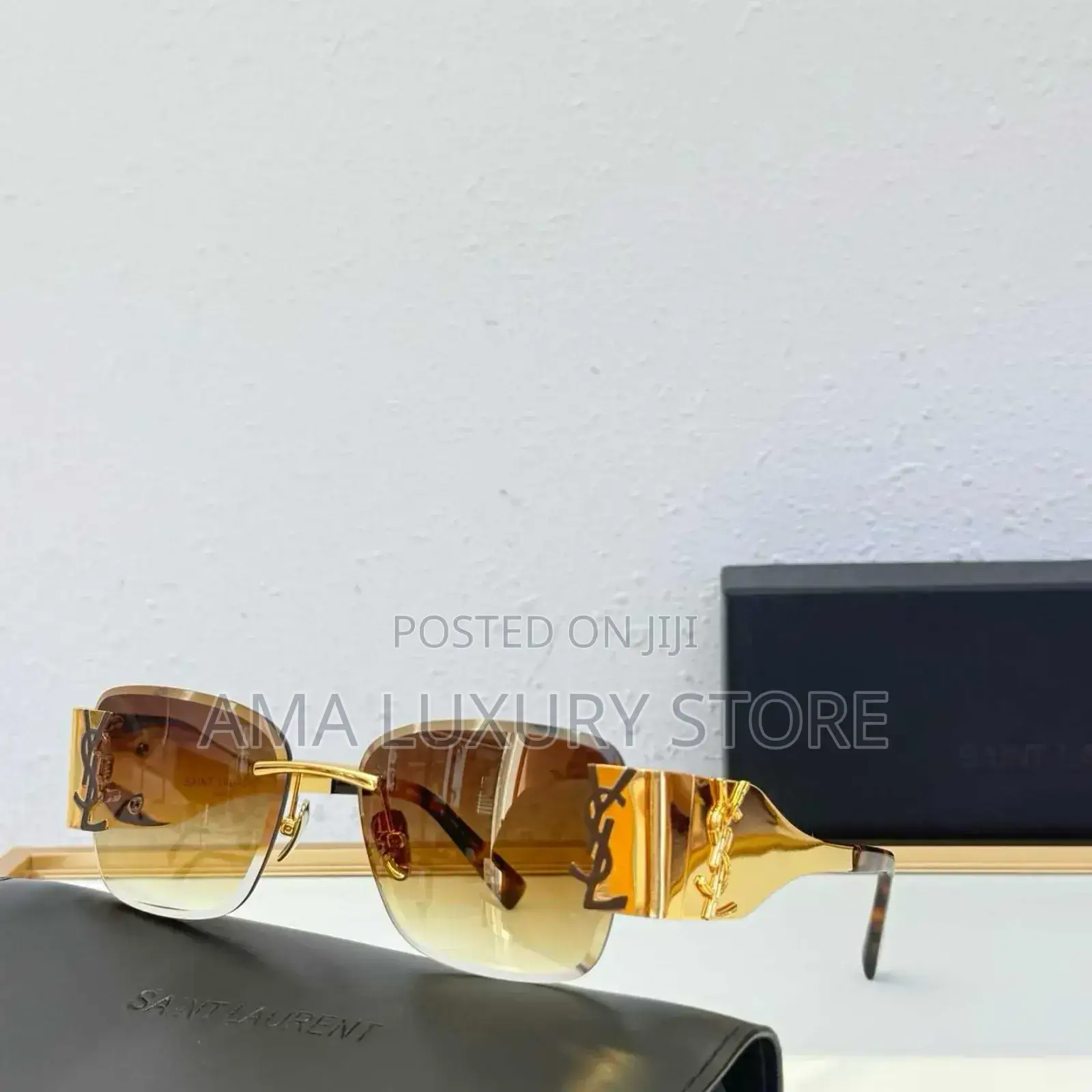 Saint Laurent Luxury Designer Rimless Glasses