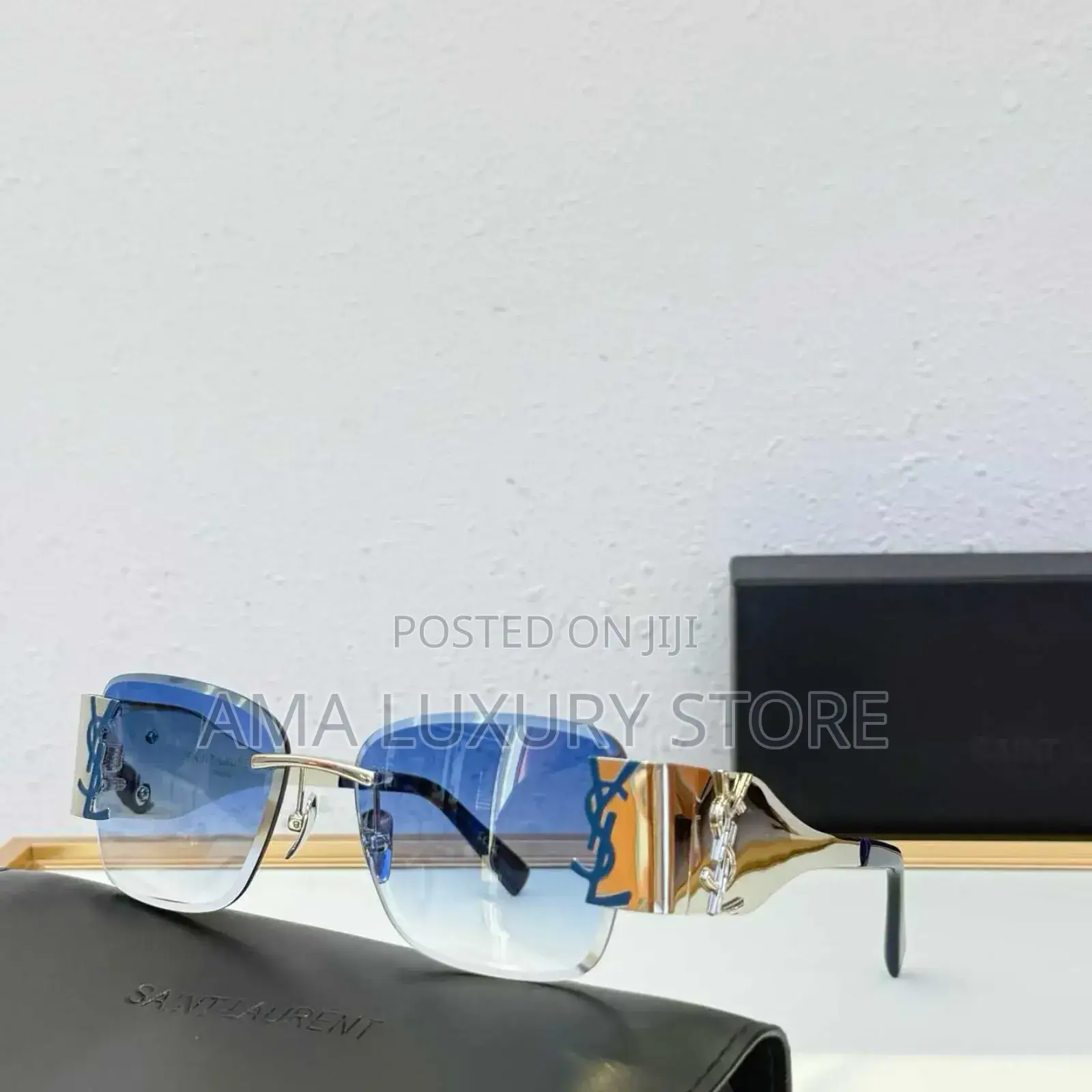 Saint Laurent Luxury Designer Rimless Glasses